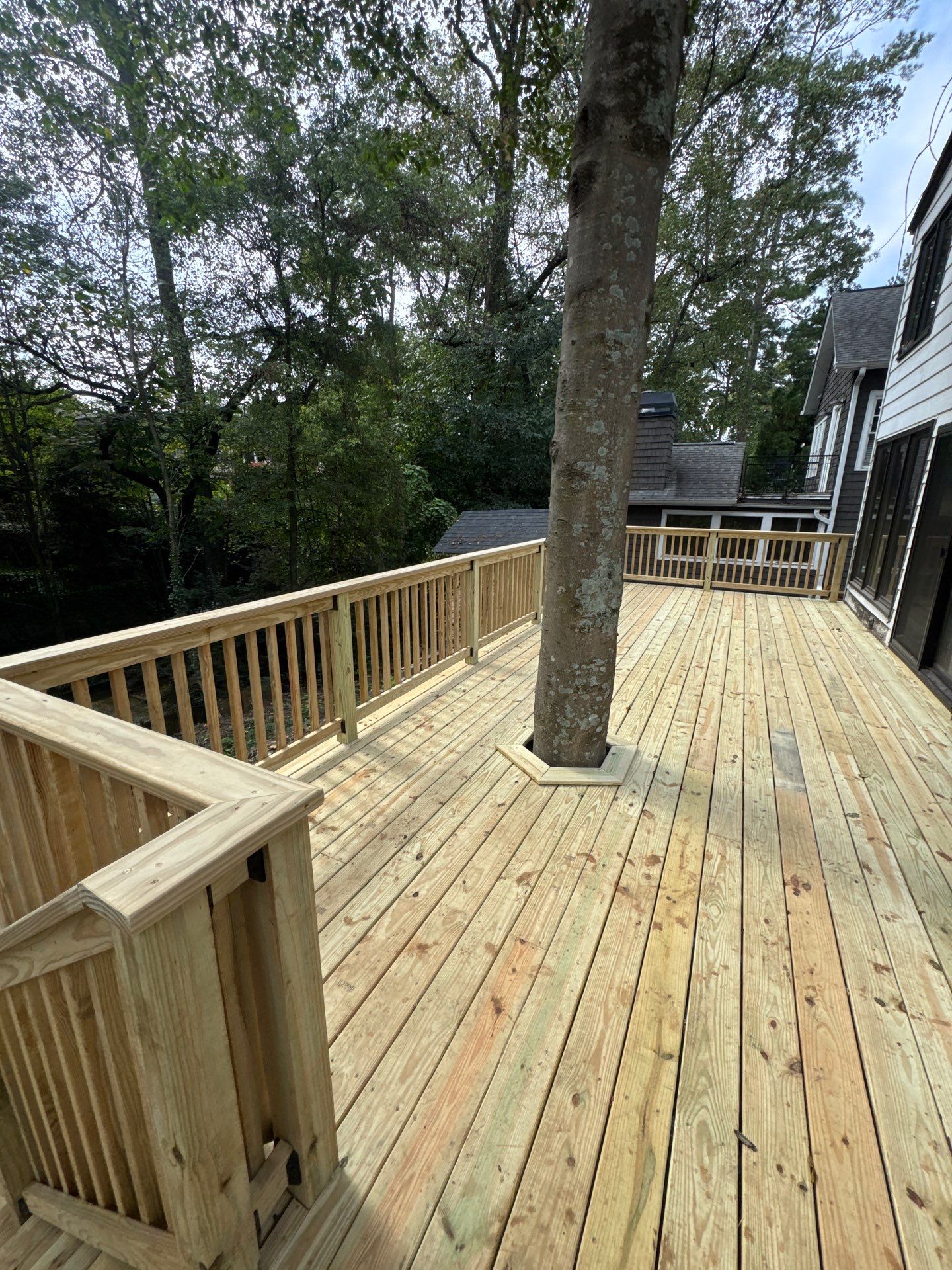 Pressure Treated Pine Deck Build in Atlanta, GA by Nelson Exteriors