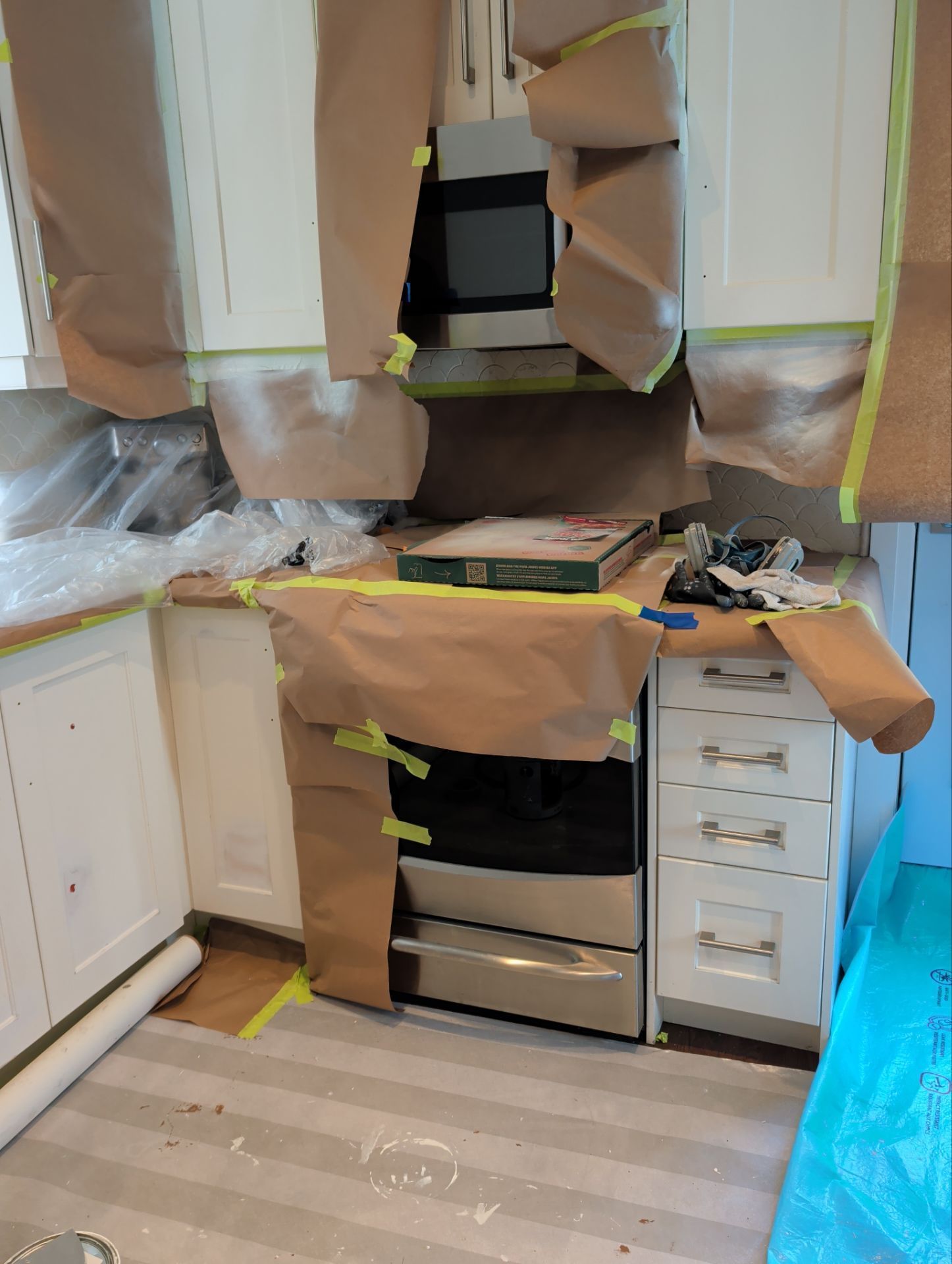 Full Interior Painting and Kitchen Cabinet Refinishing in Toronto by GTA HOME PAINTING