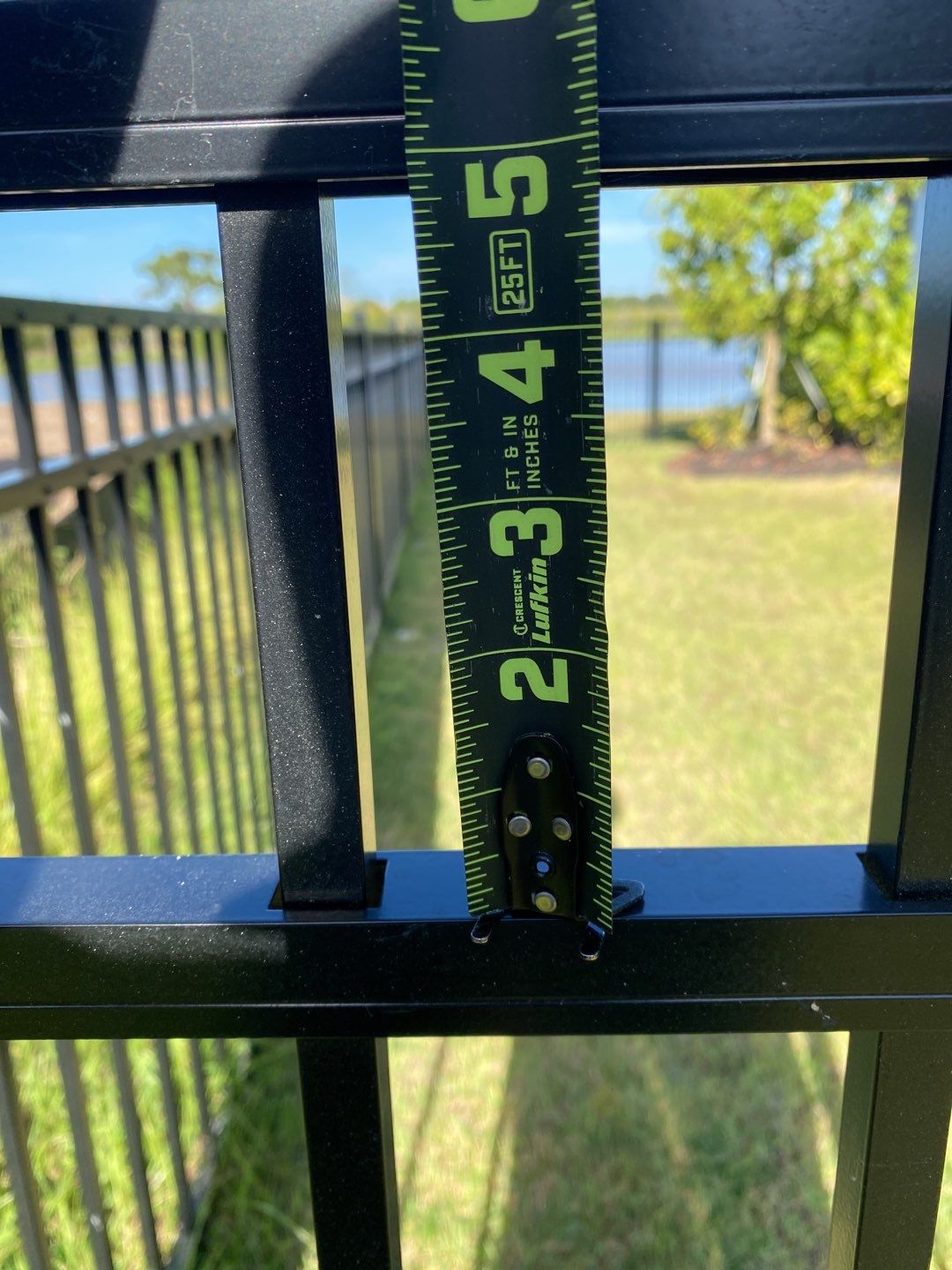 Bradenton, FL  4ft. Tall 3-Rail Black Aluminum Fence by Asap fence and gates, LLC