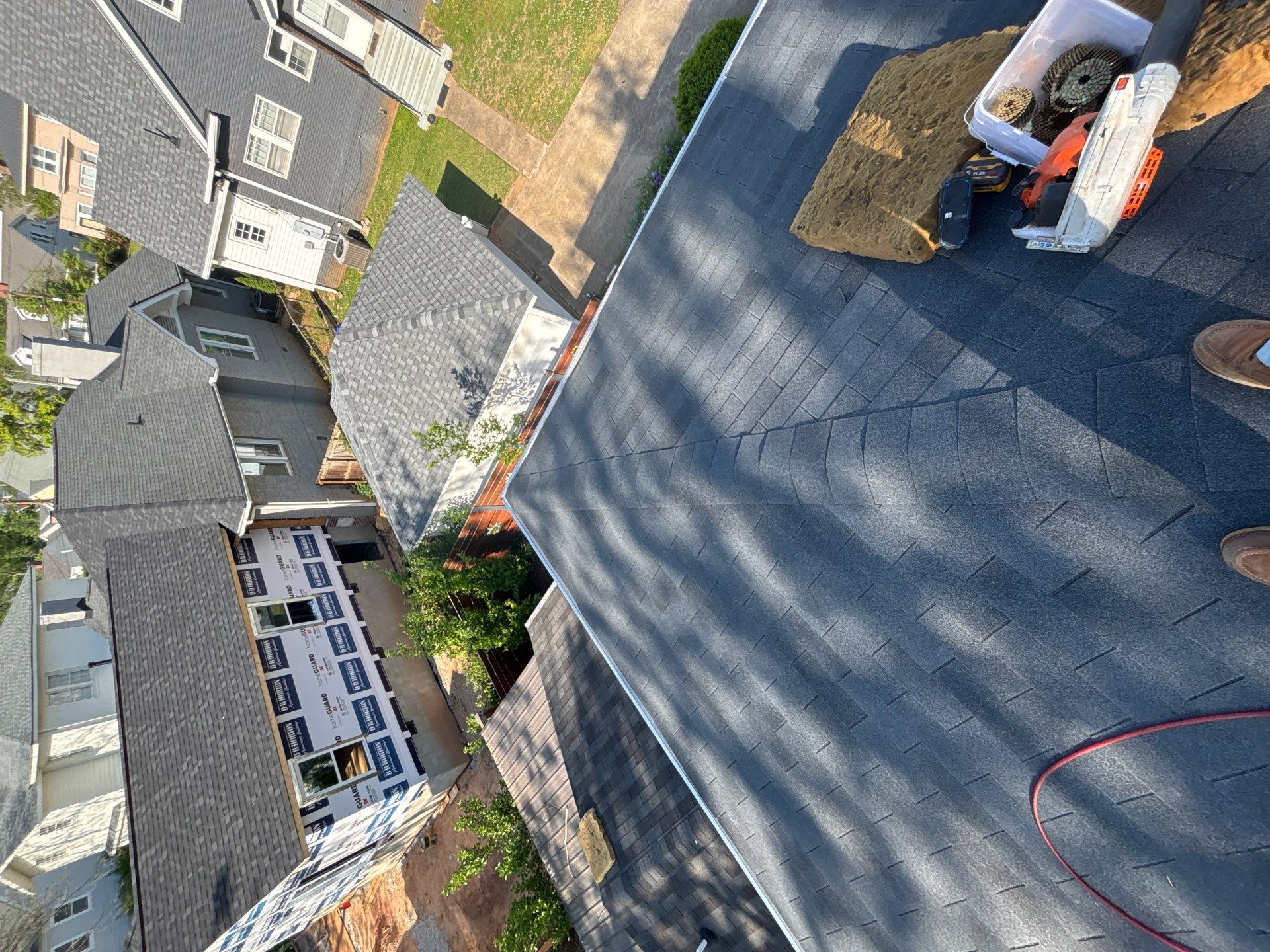Residential Architectural Shingle Roof Installation and Decking Repair in Greenville by Roofers LLC