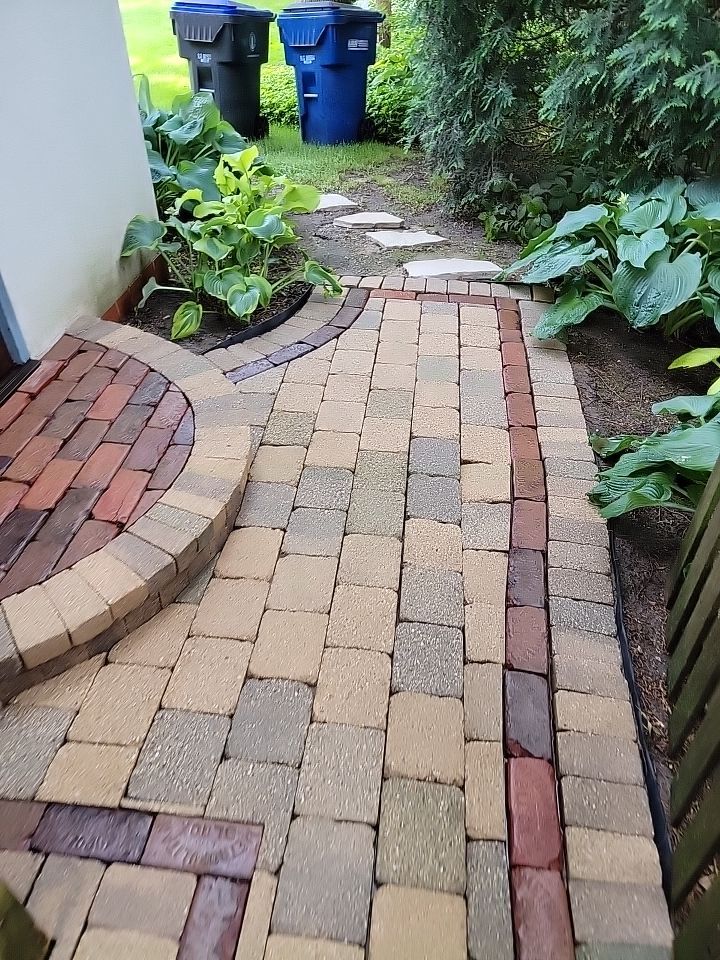 Glencoe, IL brick paver clean sand seal, repair, and reseal by Northern Power Washing LLC.