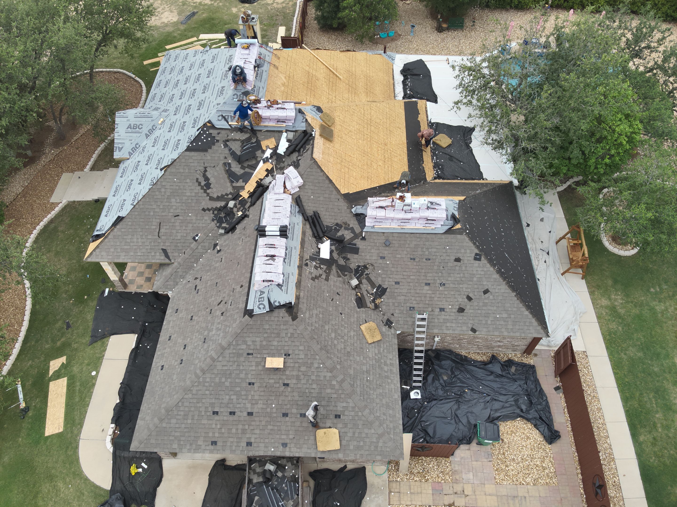 Residential Roof Replacement with Owens Corning - Duration - Sedona Canyon by Action Exteriors Austin