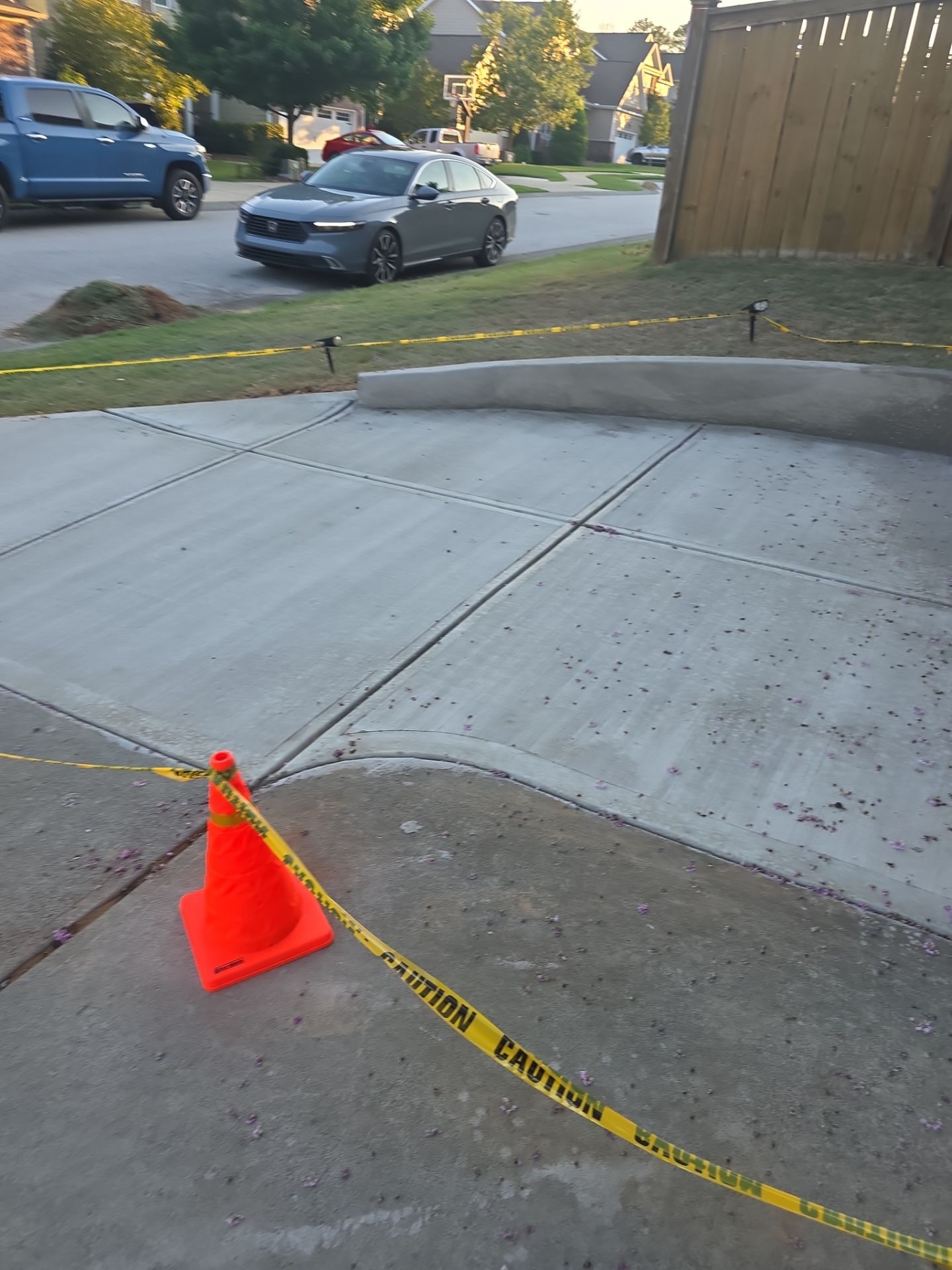 Concrete Driveway Expansion & Retaining Wall | Apex, NC by Elite Remodeling and Design LLC