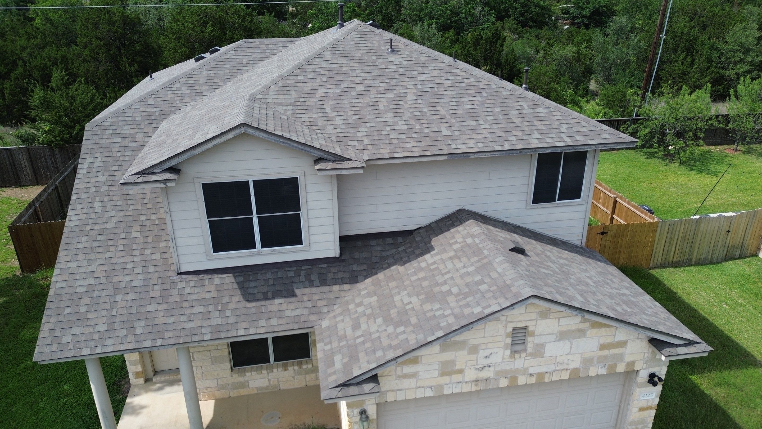 Roof Replacement in Round Rock, TX | Owens Corning Oakridge Driftwood Shingles by Kstylez Roofing & Construction