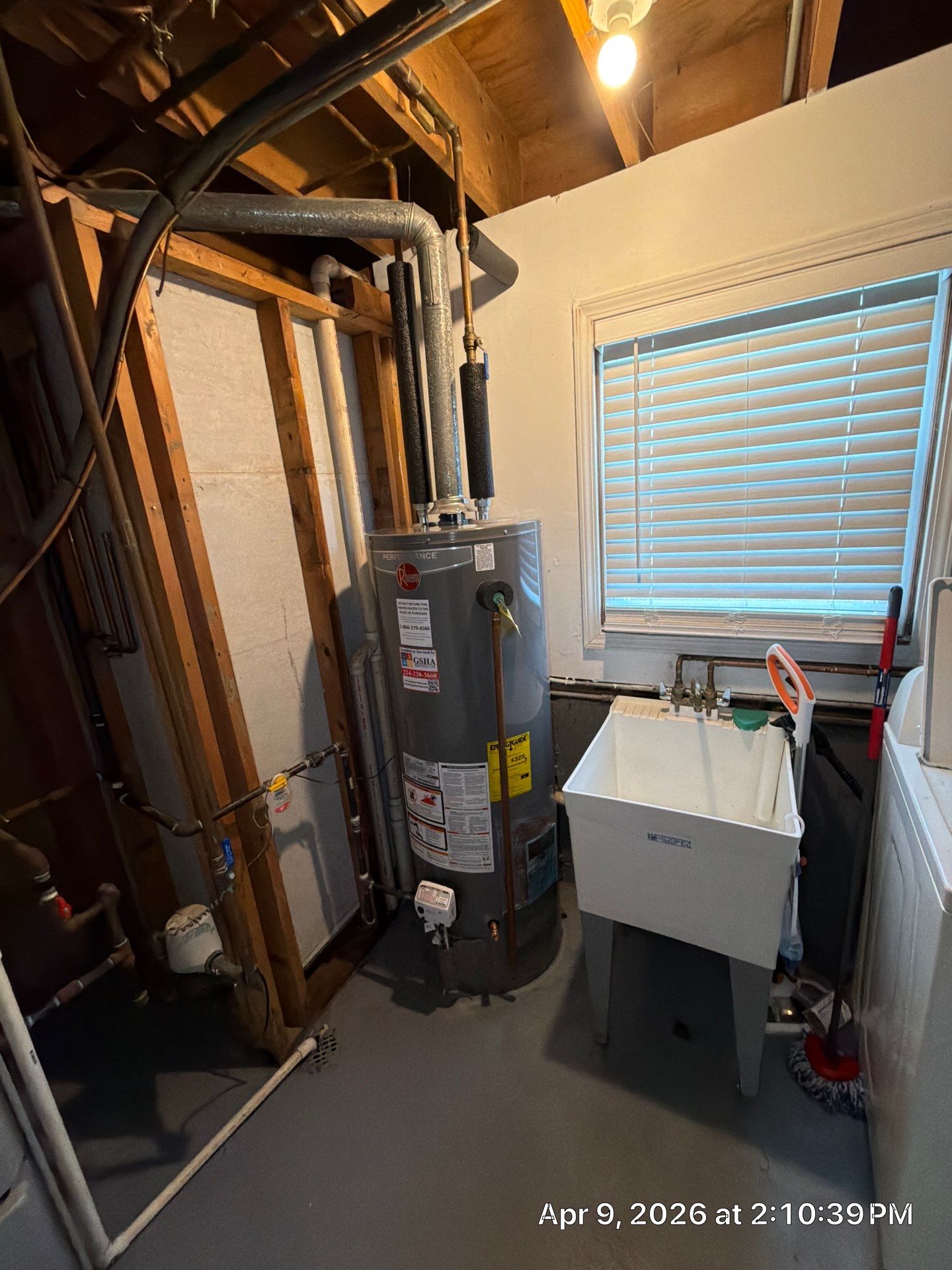 Rheem Performance 50-Gallon Gas Water Heater Installation – Homewood, IL | GSHA Services, LTD by GSHA Services LTD