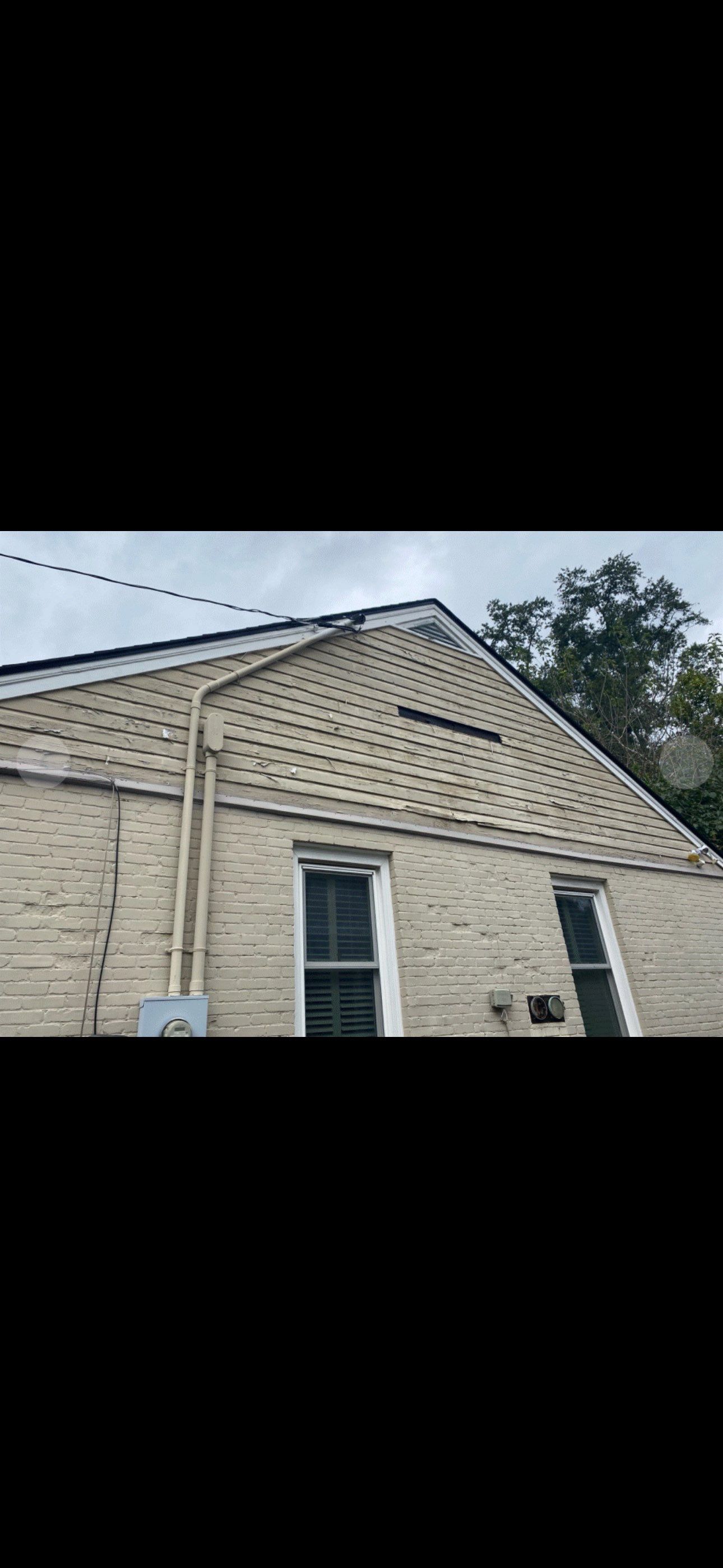 Exterior Painting and Gable Siding Replacement in Decatur by Swift Home Renovations