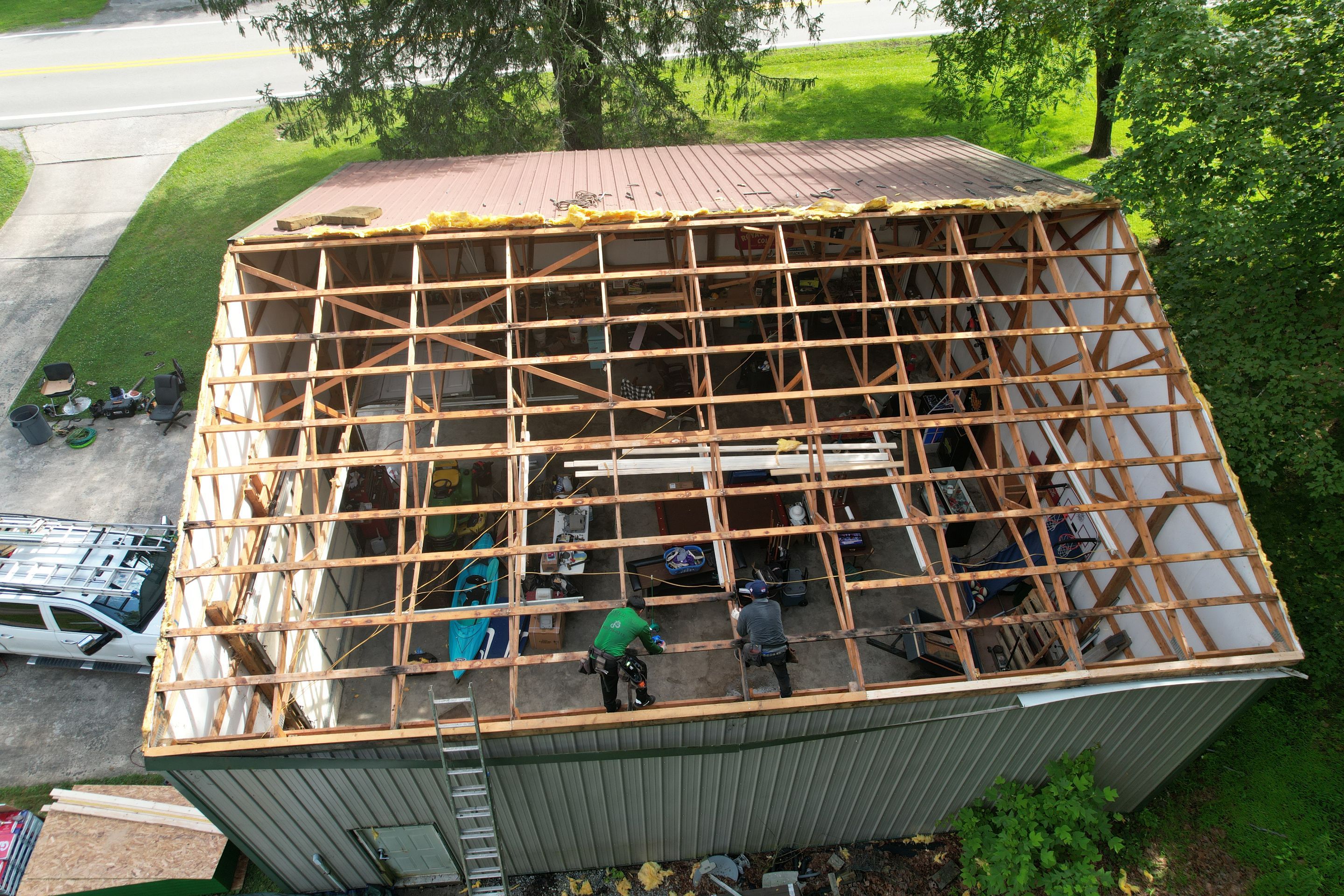 Residential Roofing Installation using GAF Timberline HDZ Weatherer Wood by Rainstoppers Roofing