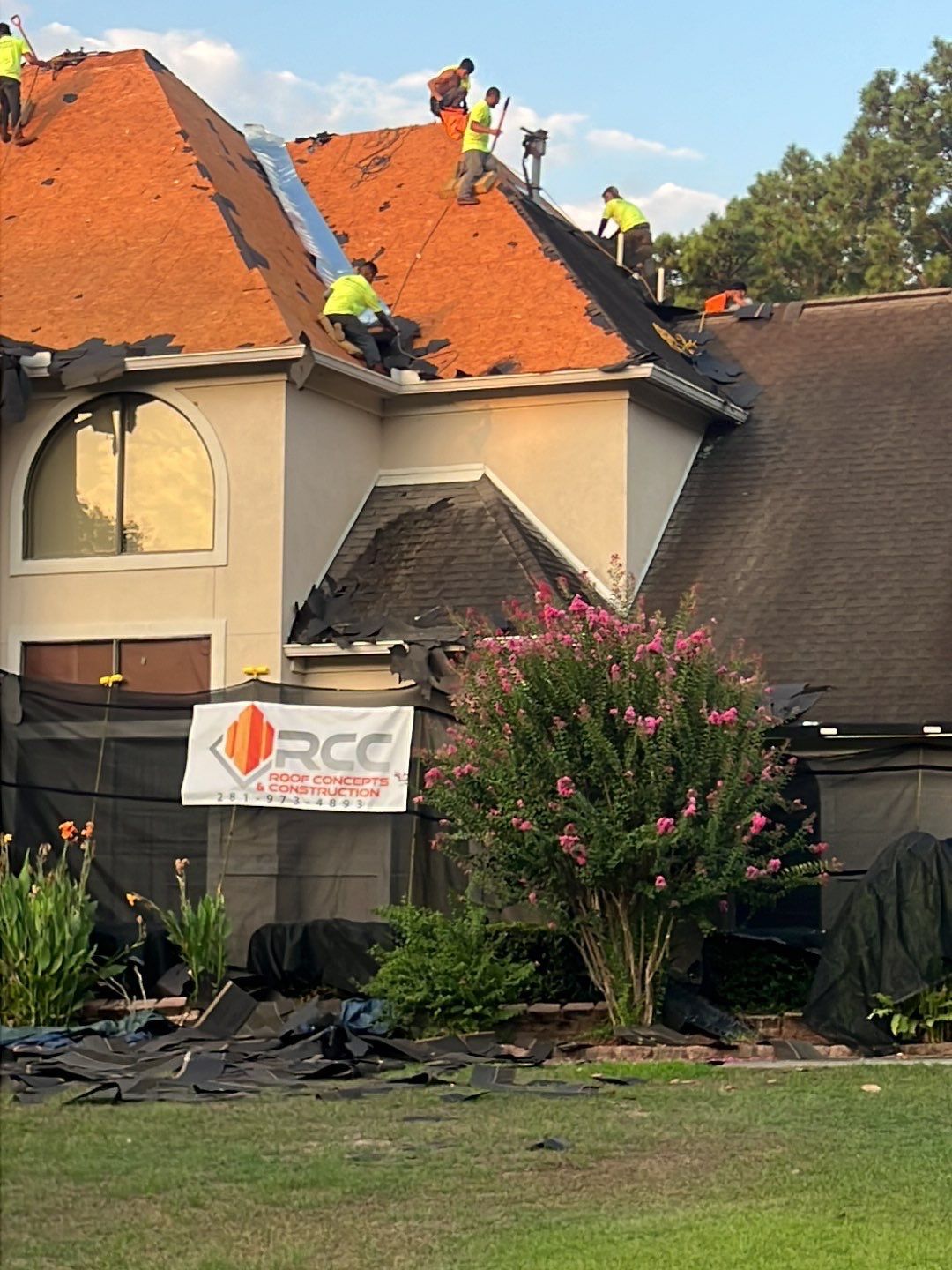 Residential Roofing Installation using Owen's Corning by Roof Concepts Construction