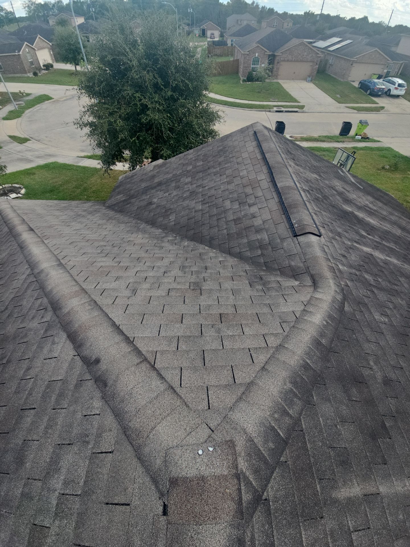Hail Damage using Owen's Corning Duration (Lifetime) Shingles by Roof Repair Company
