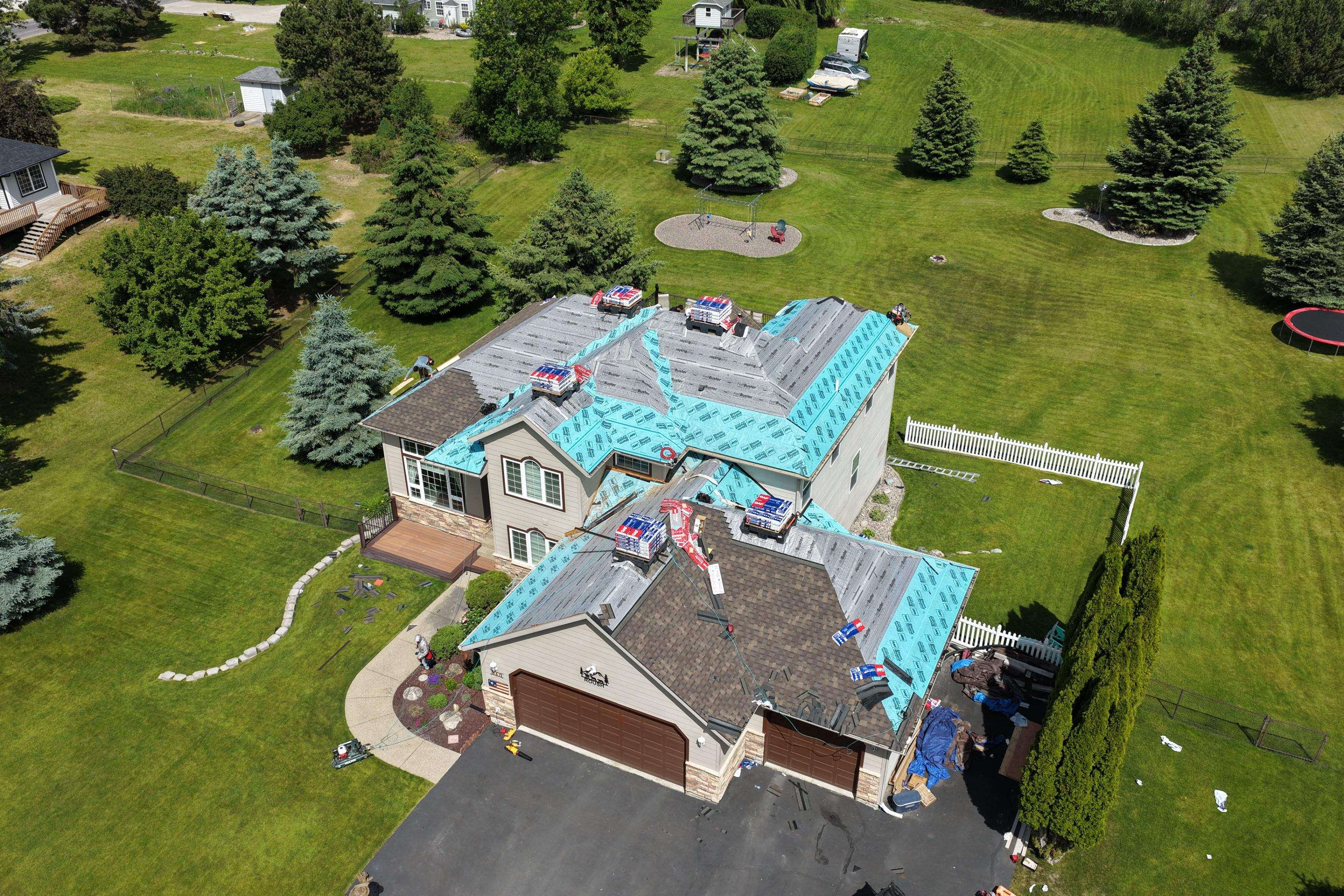 Roof Replacement using GAF Timberline HDZ - Chestnut Valley by Montana Roofing Solutions