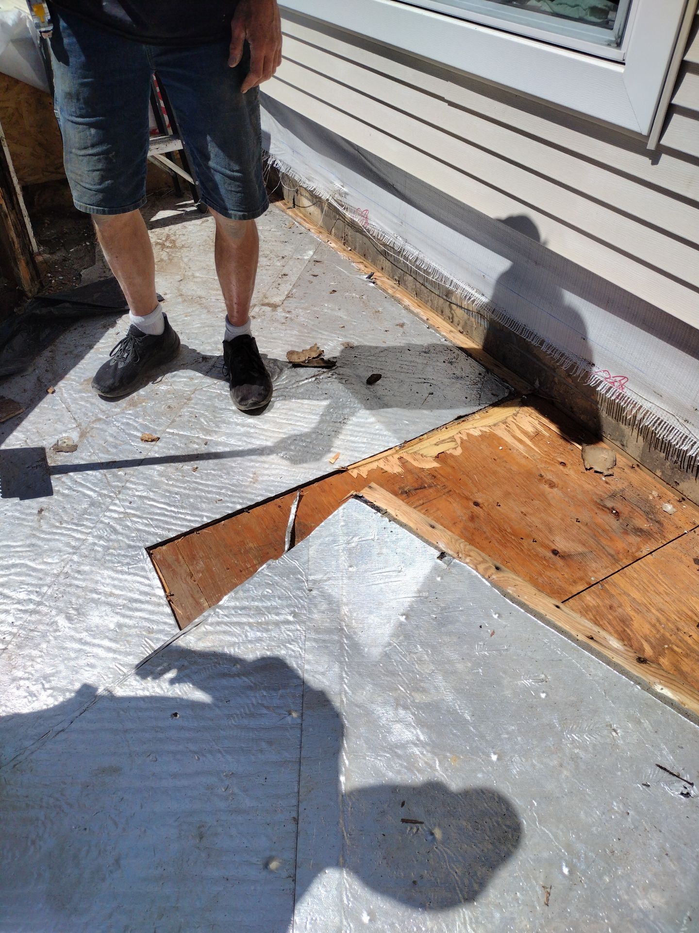 Dec-Tec Walkable Membrane using Dec-Tec (Color: Granite) by Orezona Building & Roofing Company, Inc.