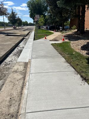 Right of Way work on JFK Blvd in Fort Collins