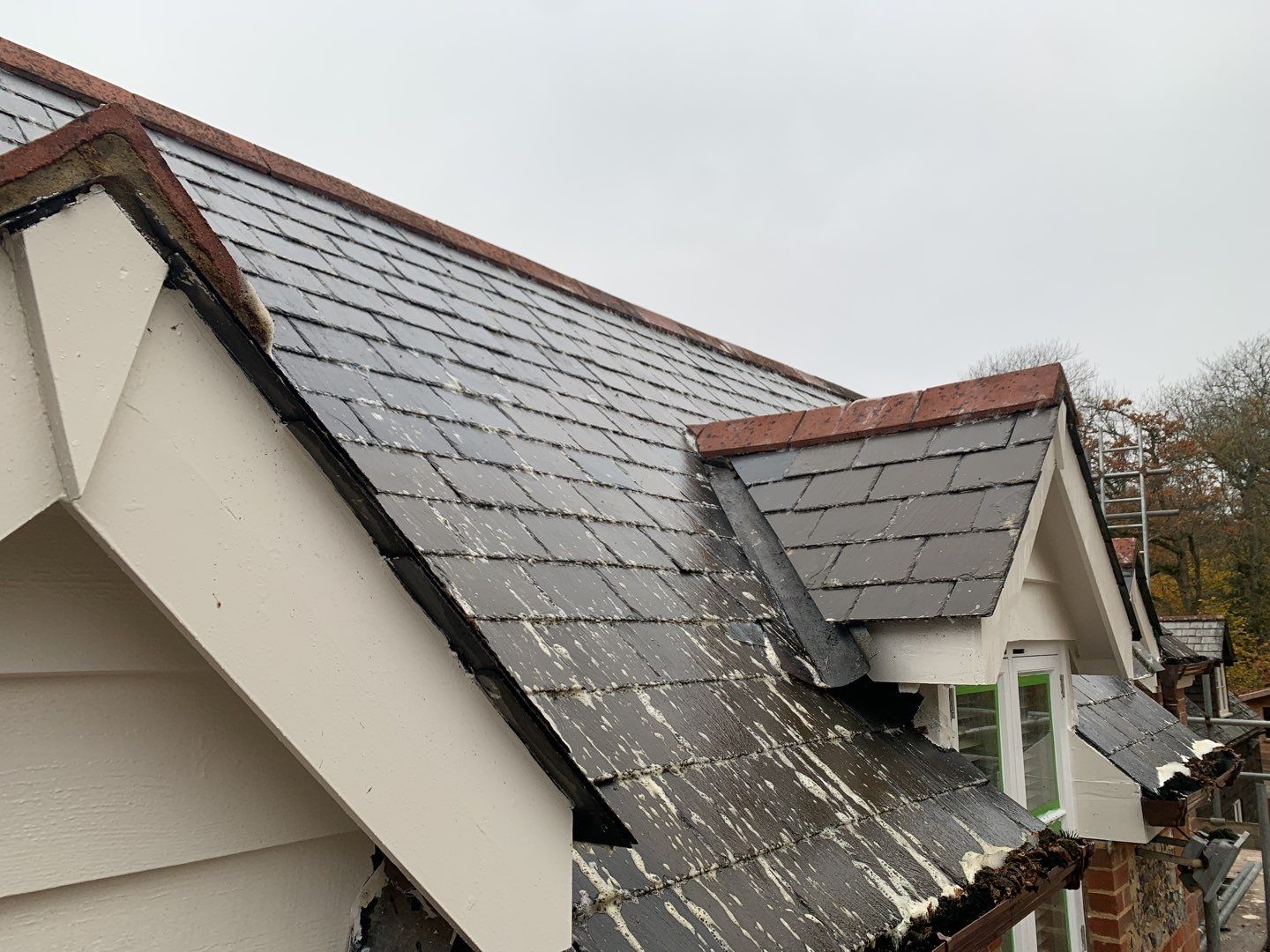 Roof Clean using Mosmatic FSC and Biocide by Ges Exterior Cleaning ltd