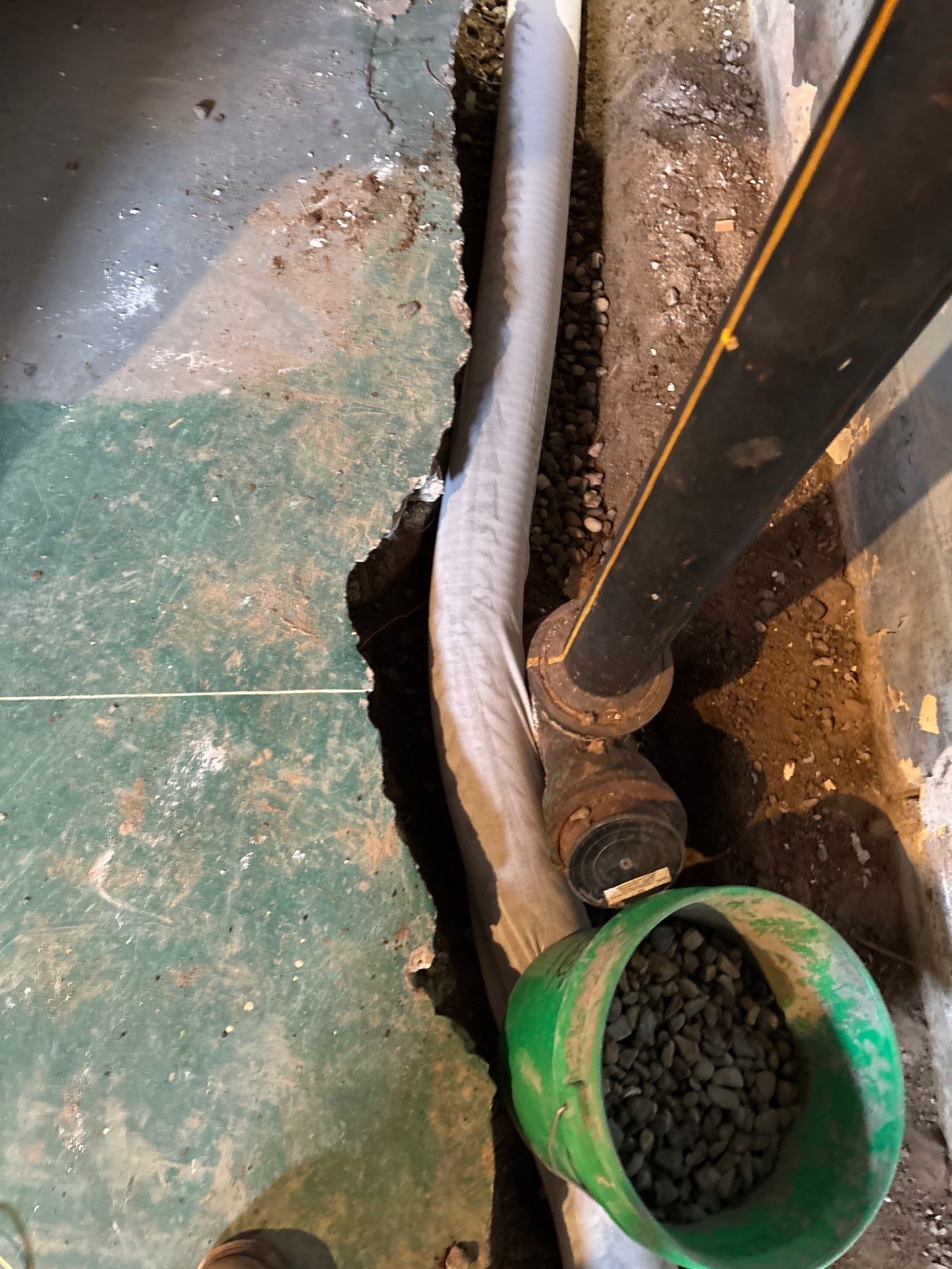 Completing the Connection for Lisa's Drain Tile System by Waterproofing Northeast