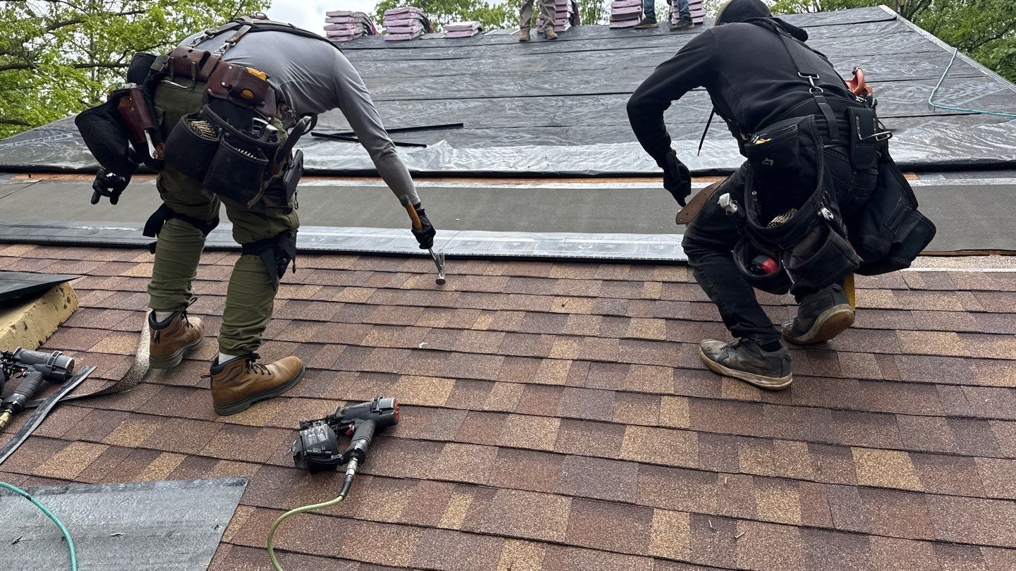 Roof Replacement using Owens Corning Desert Rose by 180 Contractors