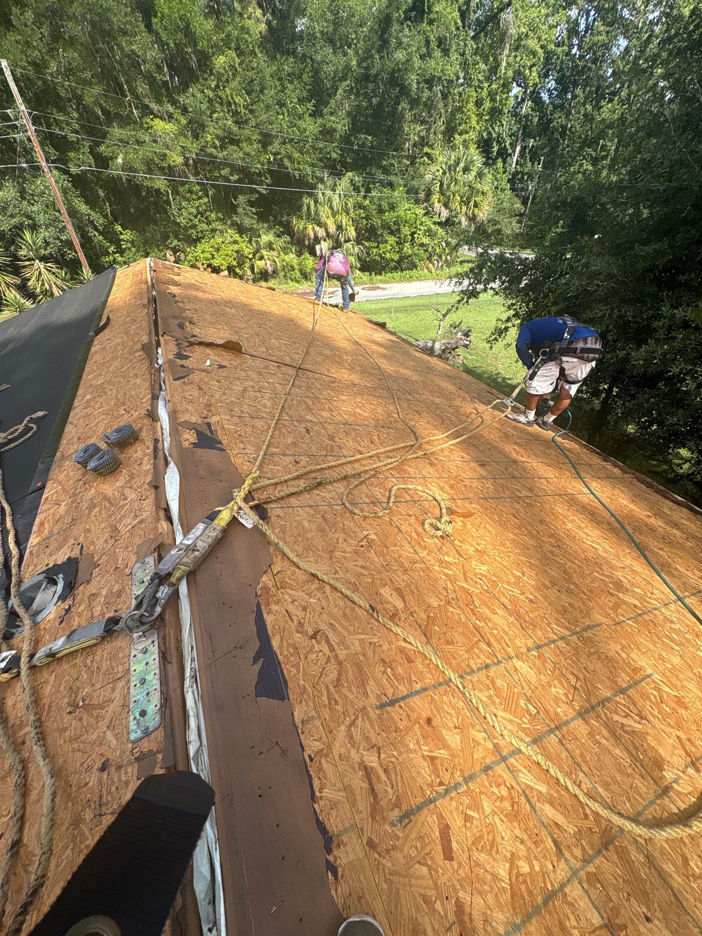 Residential Roof Replacement and Decking Repair in Ocala, Florida by Pinnacle Roofing Group