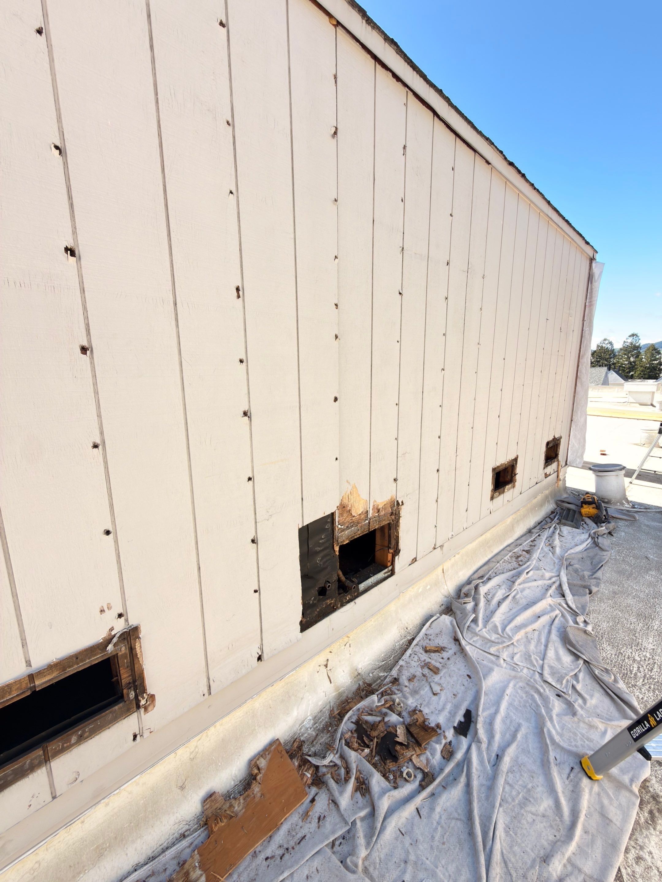 Roof Top Boiler Room and Roofing Repairs by Anza Builders, Inc. 