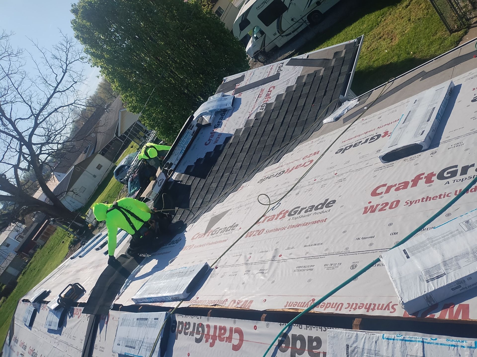 Residential Roofing Installation using Performance Shingles by Mr. Roofer