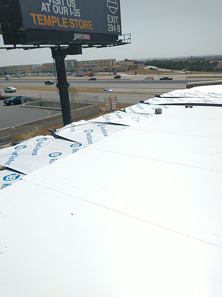 Bio-Life Commercial Roof Replacement using IB Systems PVC by Roof Experts