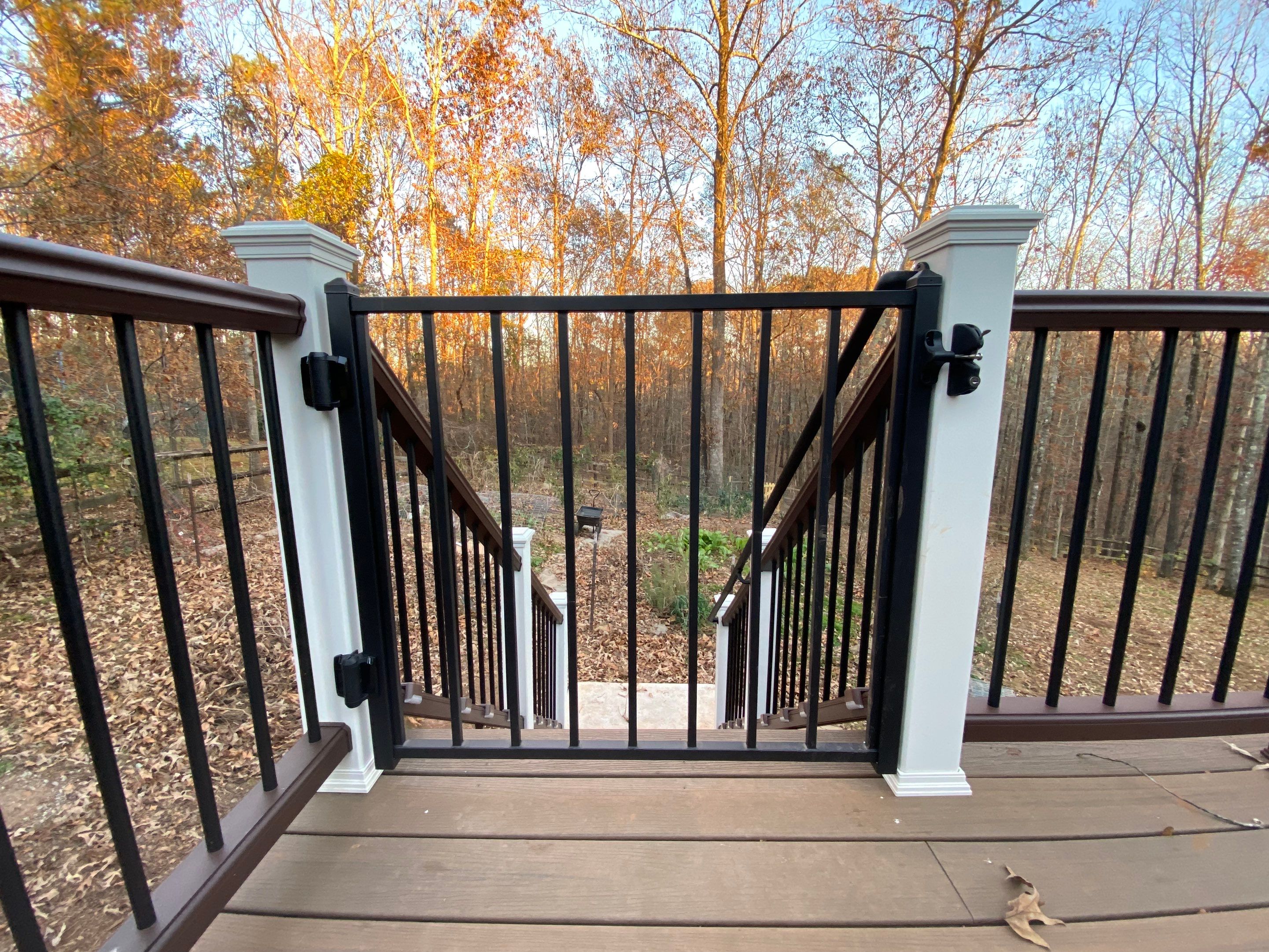 Elevated Deck Replacement and Composite Stair Installation in Suwanee by Swift Home Renovations