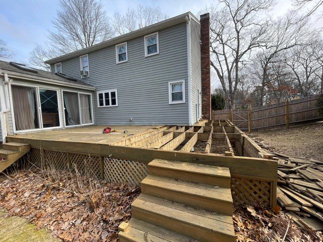 Deck and Sidin in Milford, MA by UBrothers Construction
