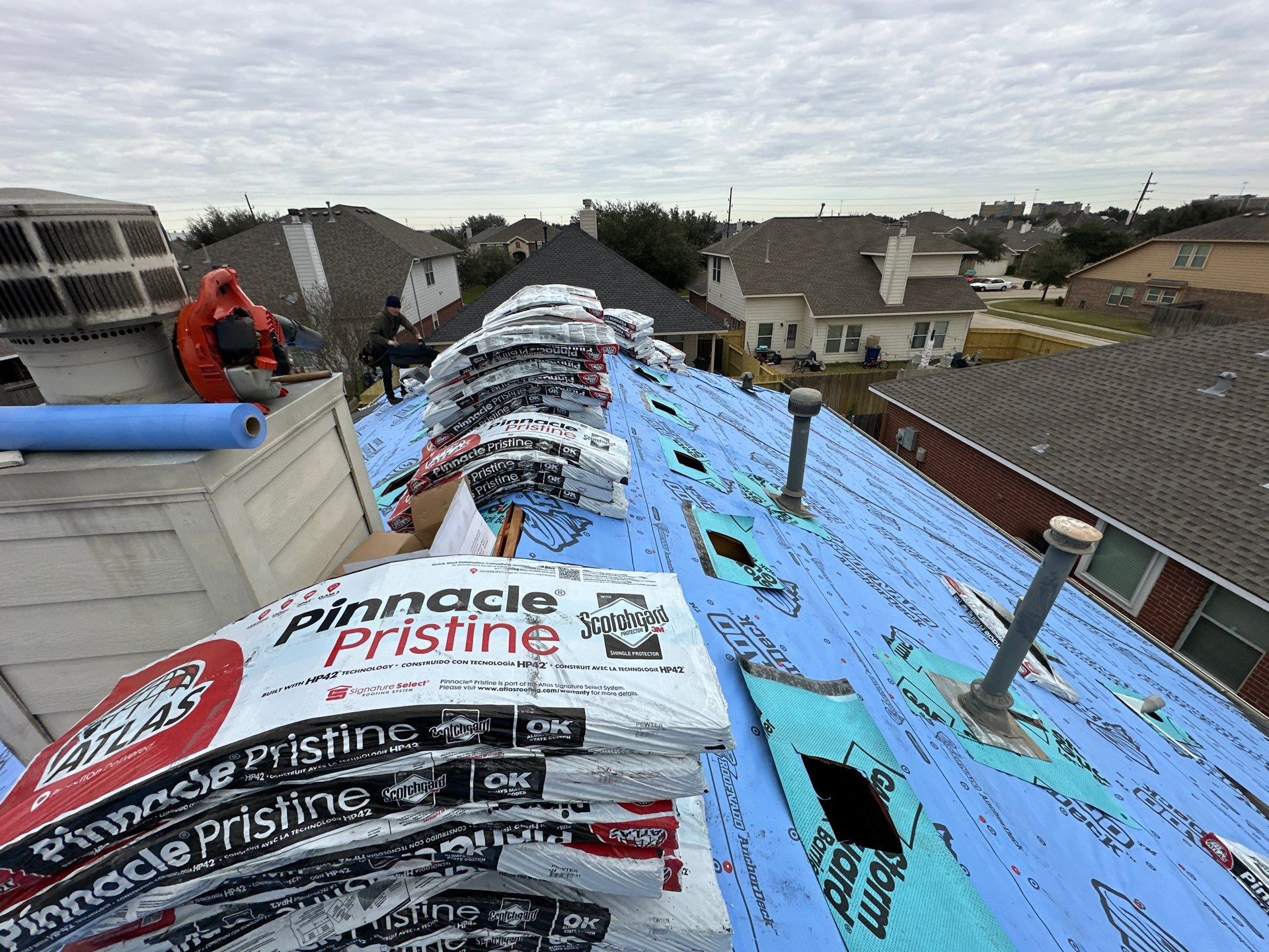 Project in Houston by Motion Roofing