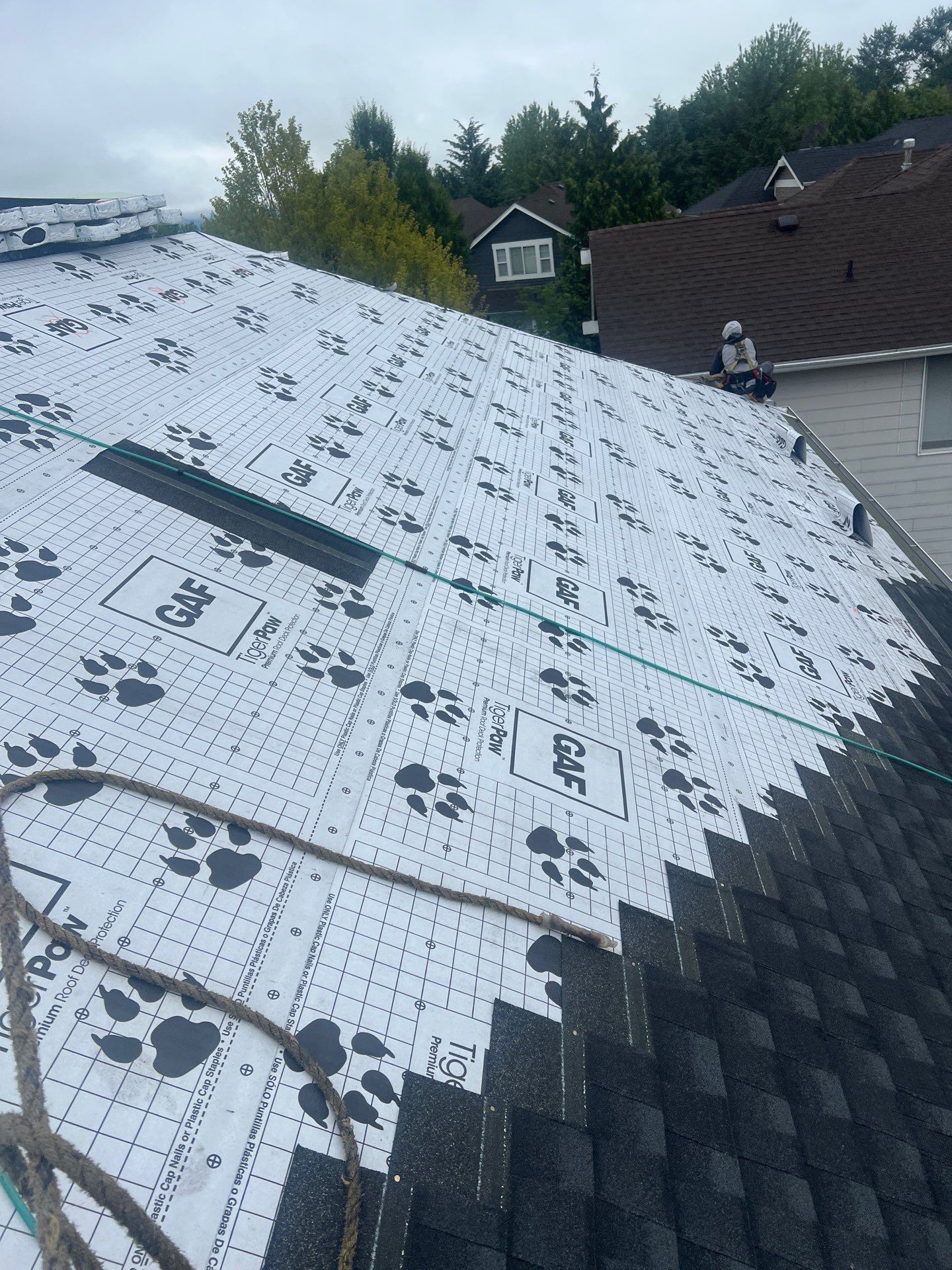 Residential Roofing Installation using GAF UHDZ Shingles by Roofing Formula LLC