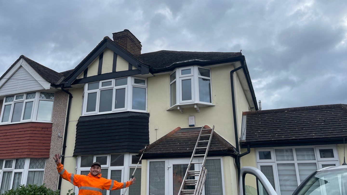 Roof Scraping- Moss Remaval - Biocide using Moss Scraper Blades by Ges Exterior Cleaning ltd