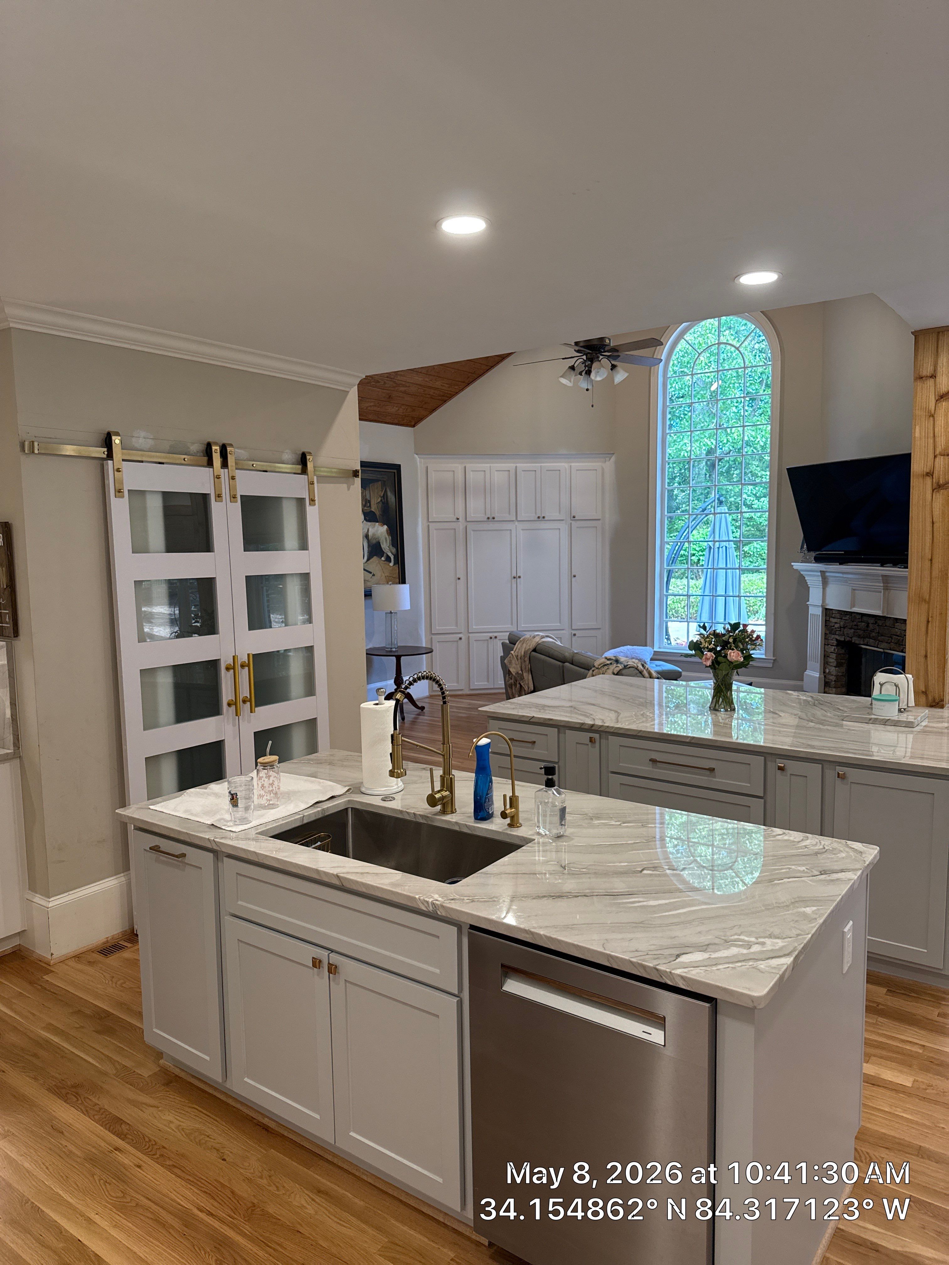 Alpharetta Kitchen Remodel Featuring Double Islands and White Quartz