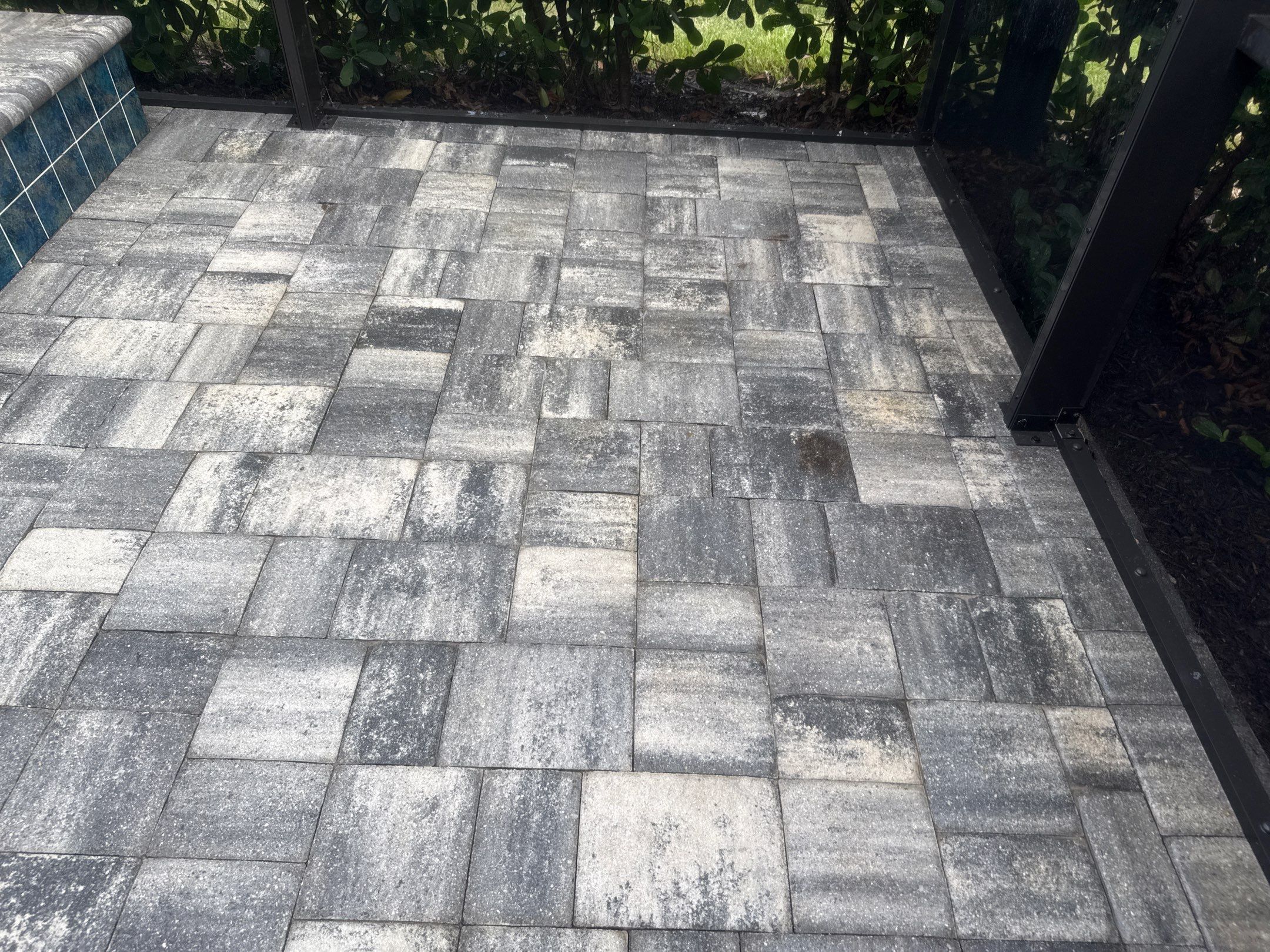 Paver Pool Deck Cleaning, Screen Enclosure & Front Entrance Cleaning – Cresswind at Lakewood Ranch, FL 34211 by Sunshine AquaWash