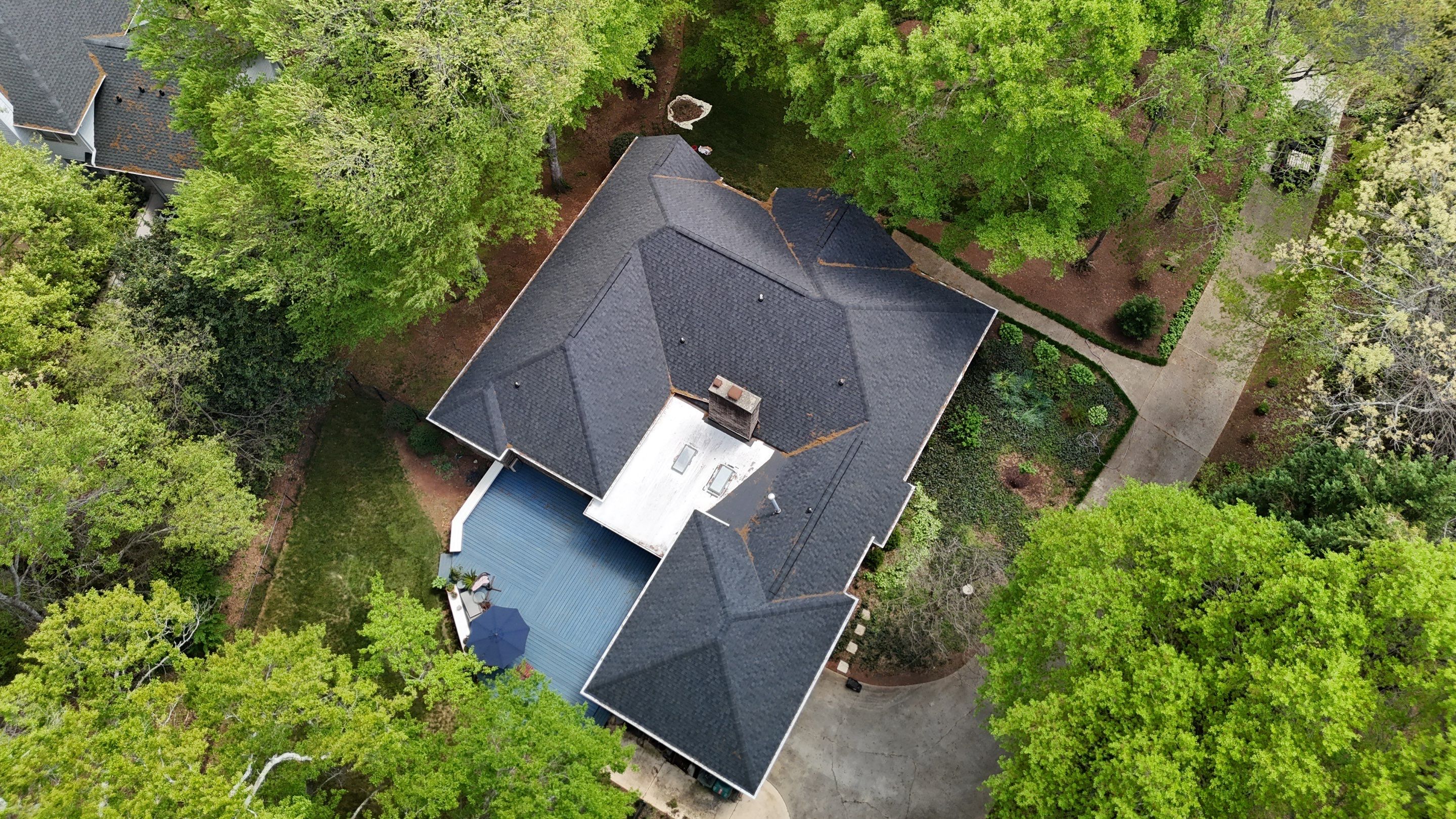 Spartanburg Residential Roof Replacement with Architectural Shingles and Skylights by Roofers LLC