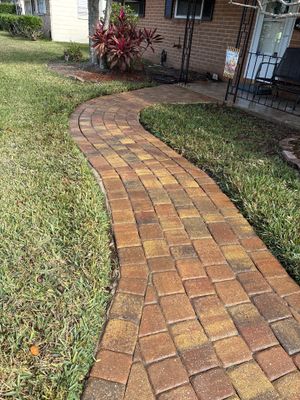 Paver Driveway using Concrete Sealant