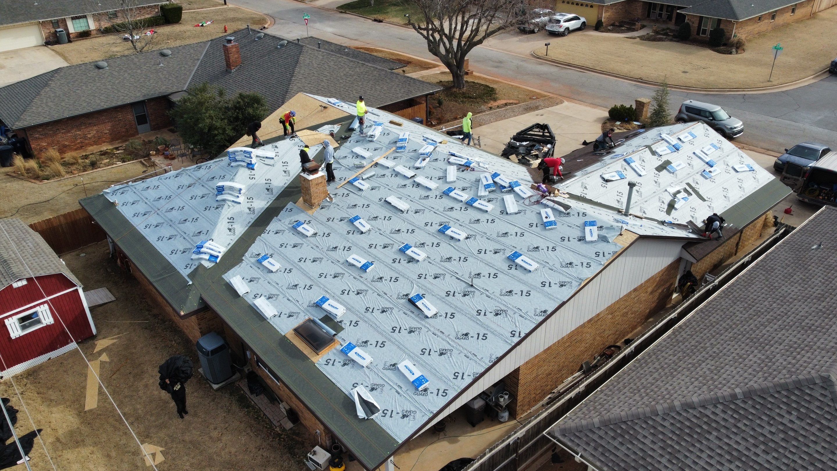 Malarkey Class 3 Antique brown install by Icon Roofing And Construction 