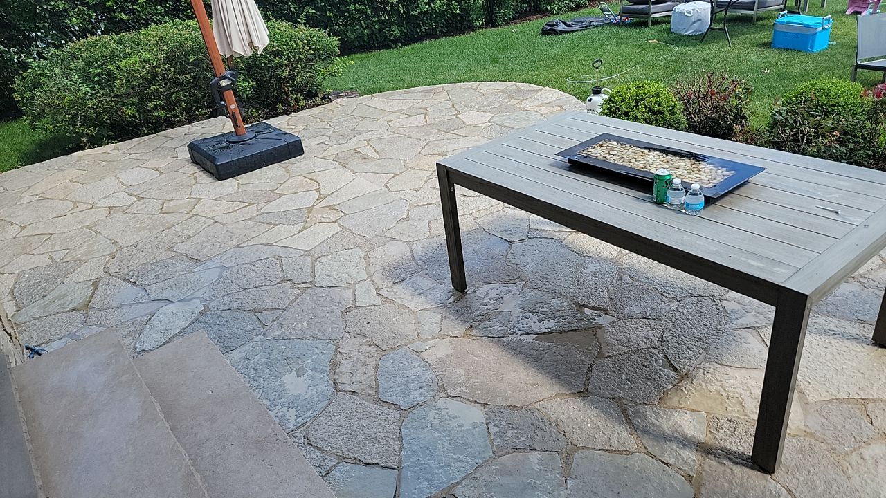 Housewashing  using Algaecide, soft wash soap by Northern Power Washing LLC.