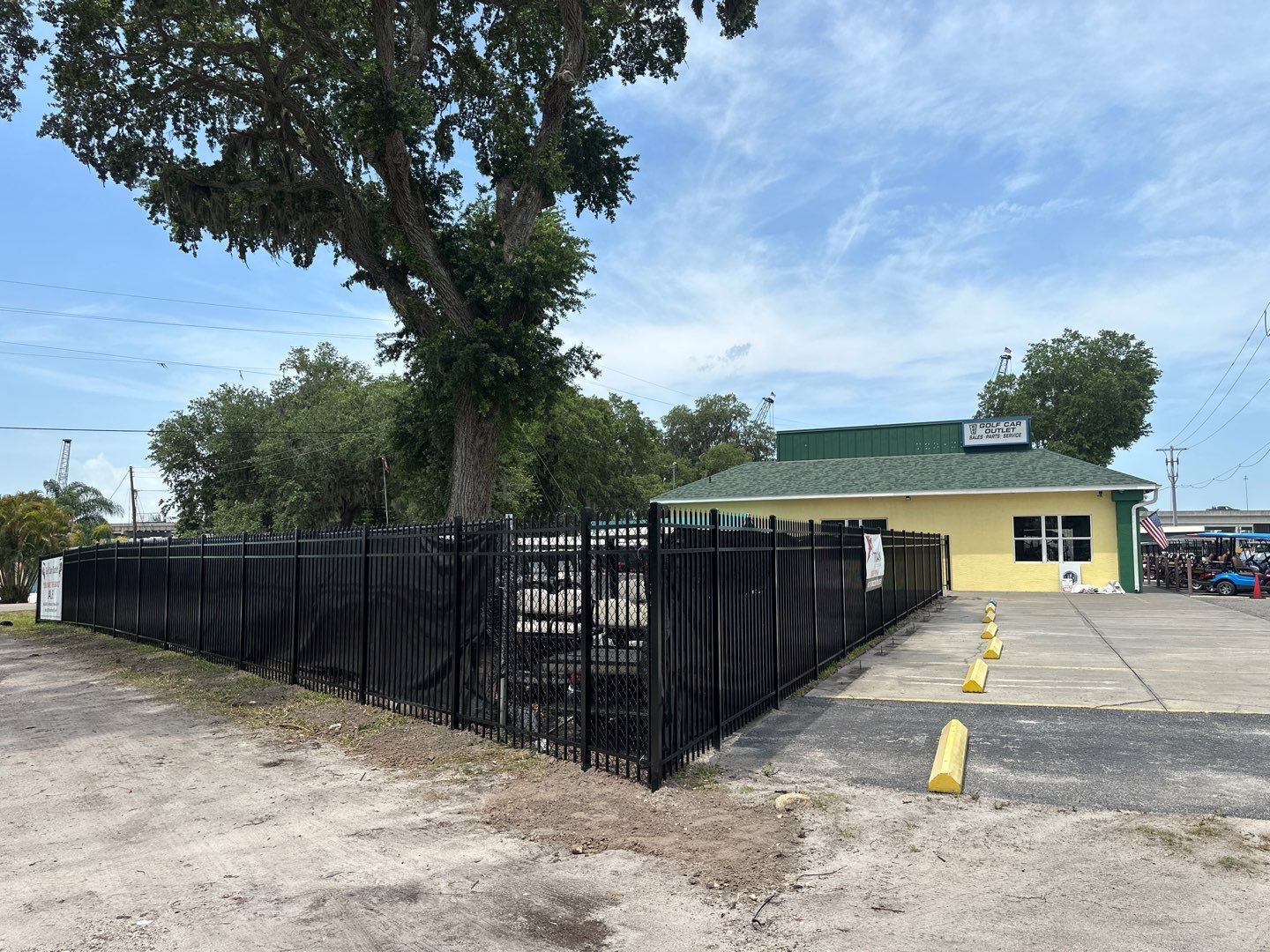 Aluminum Fence Installation using Black 3 Rail Aluminum Fence by Asap fence and gates, LLC