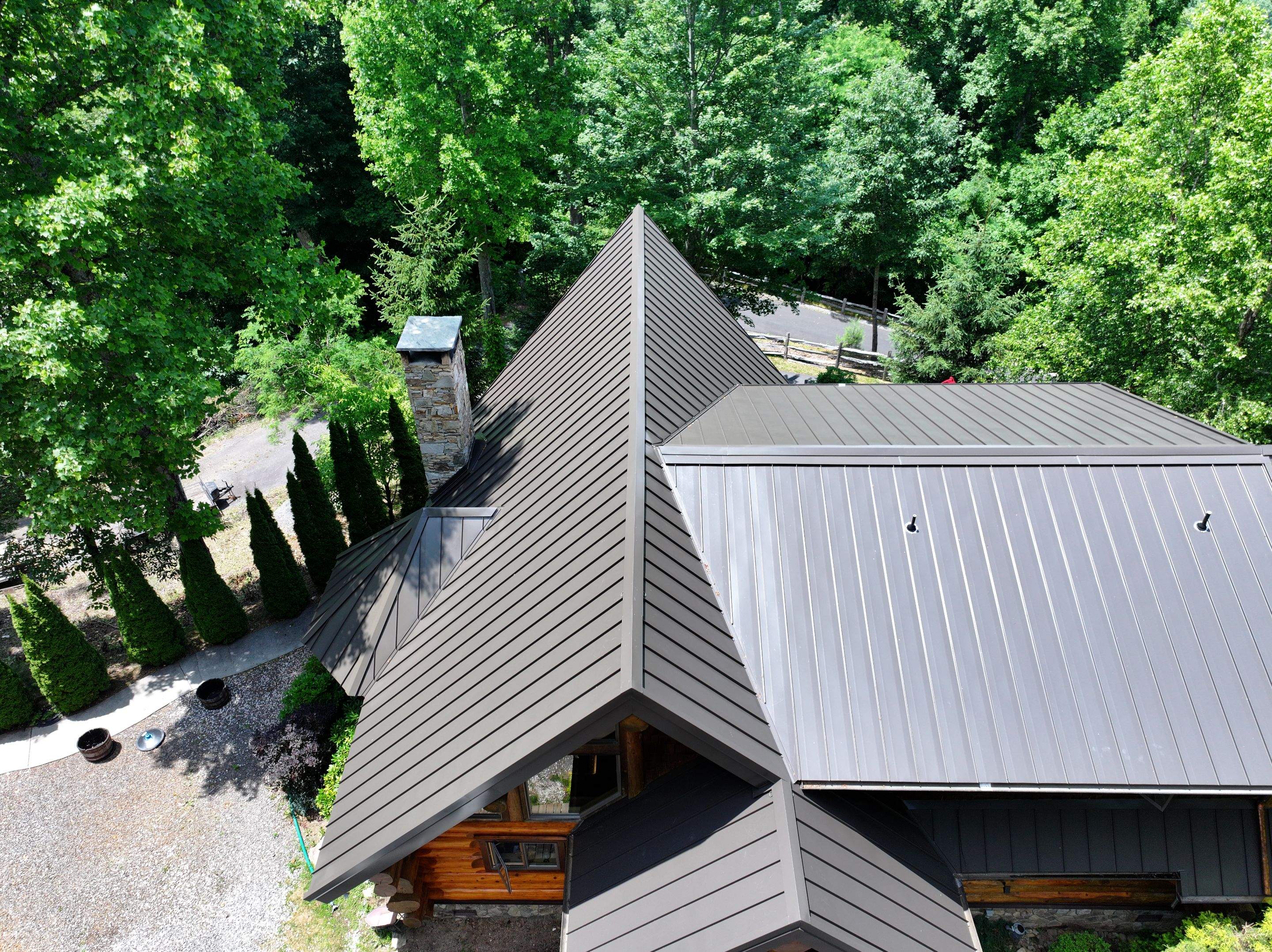 Burnished Slate Standing Seam by Omnia Roofing