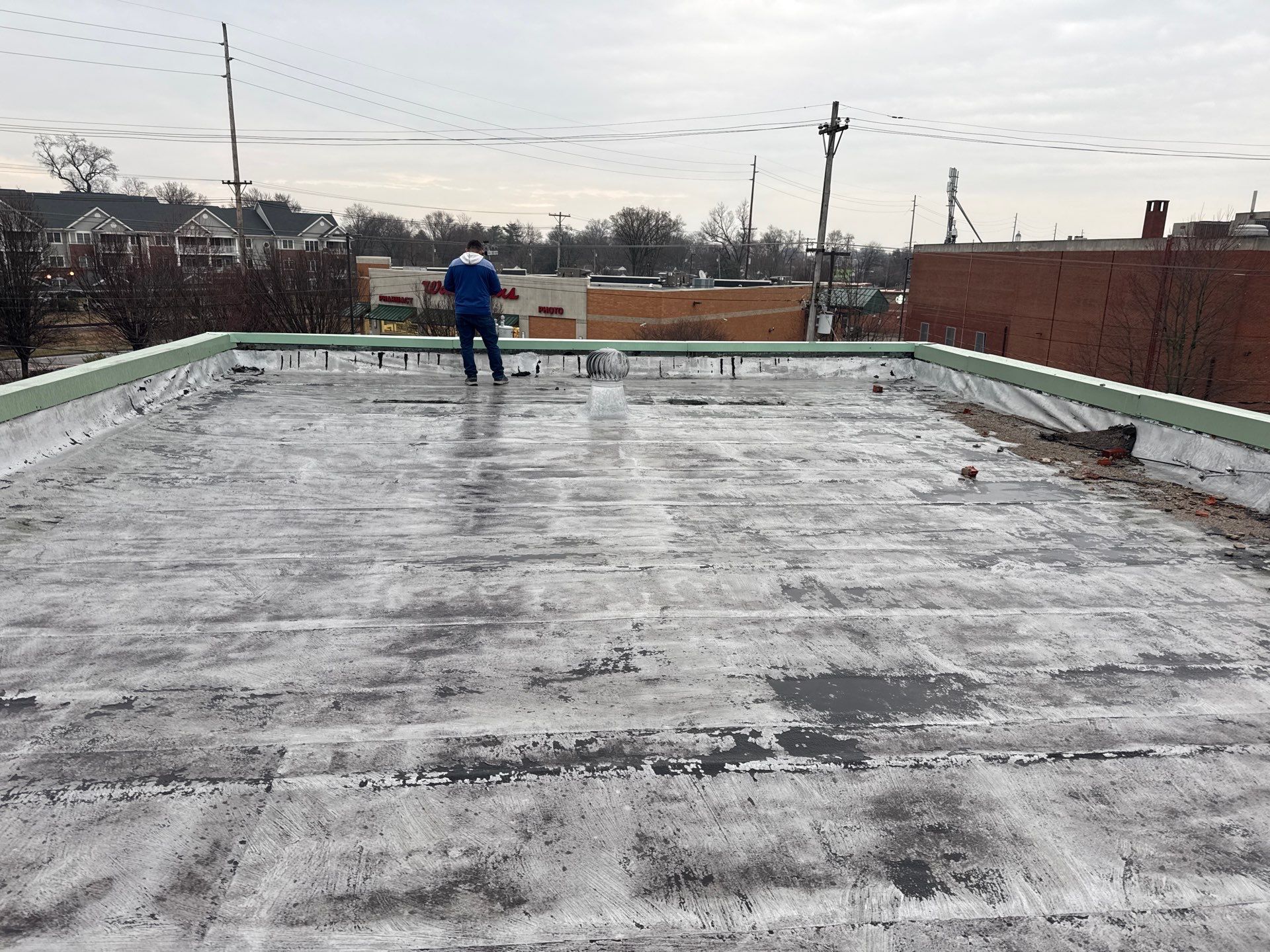 Flat Roof Replacement in Louisville, KY by GreenForce Restoration