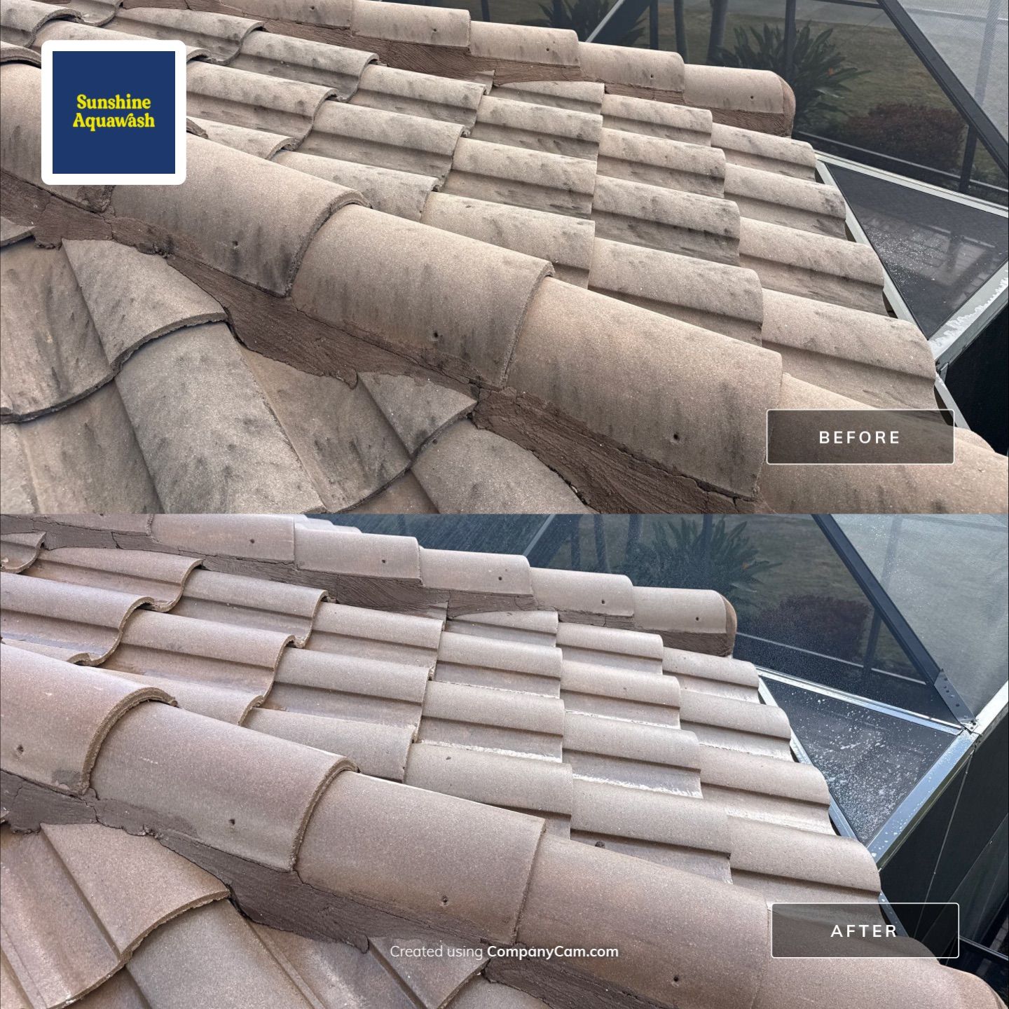 Barrel Tile Roof Cleaning – Lakewood Ranch, FL by Sunshine AquaWash