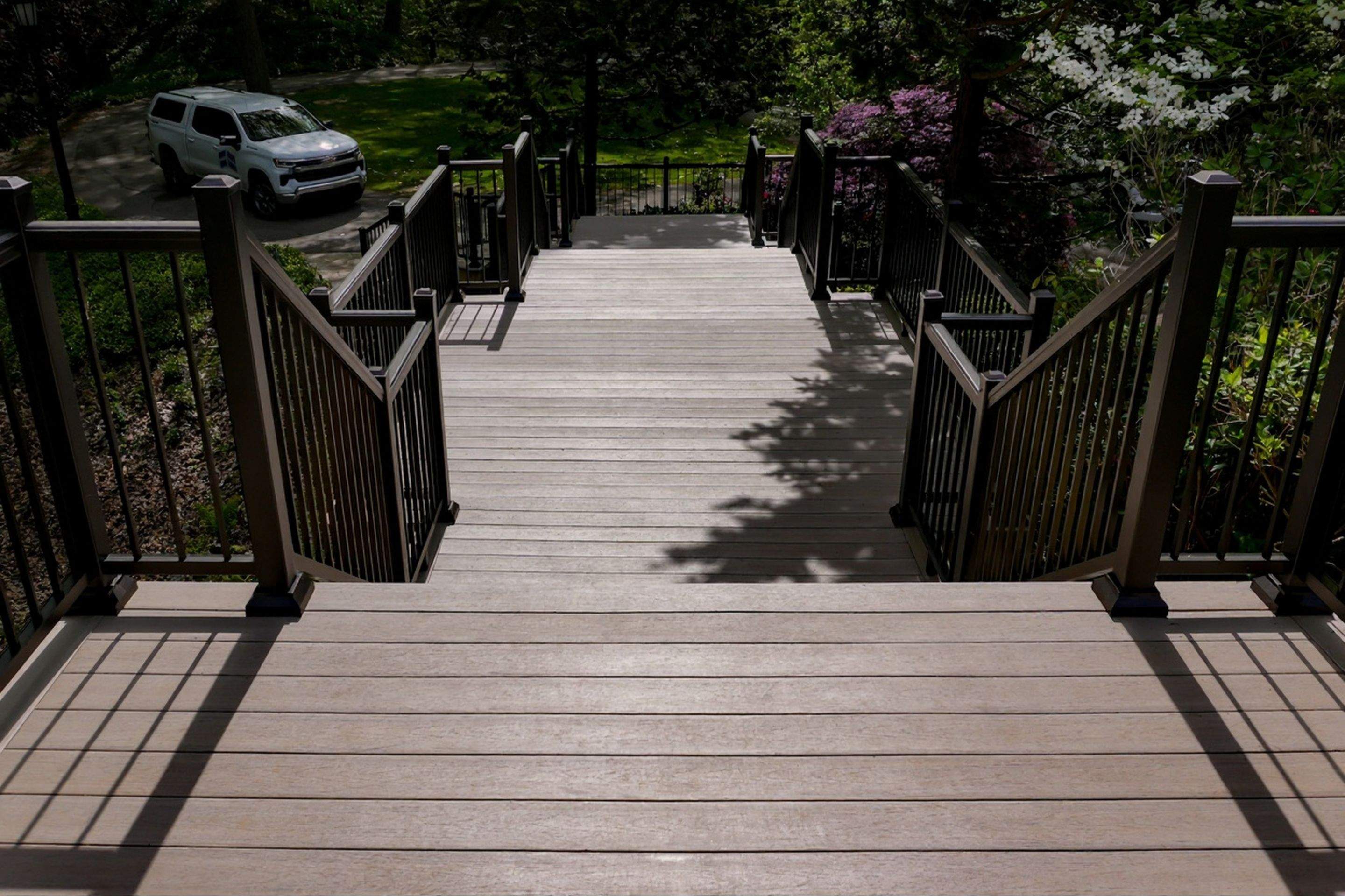 Custom Multi-Level Deck in Grand Haven by Cutting Edge Homes