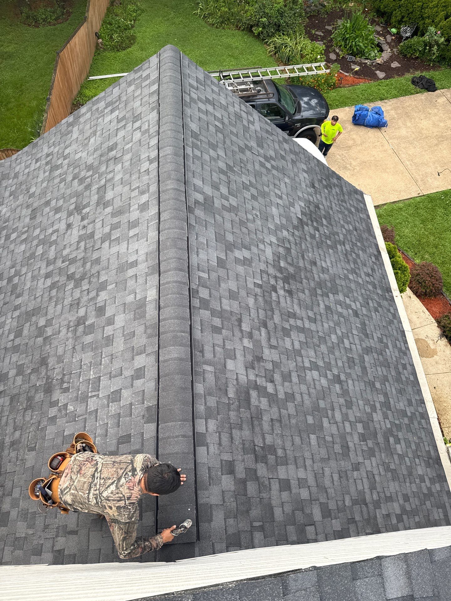 Lorton: Residential Roof with CertainTeed Landmark Pro in Max Def Moire Black by RM Banning, Inc.