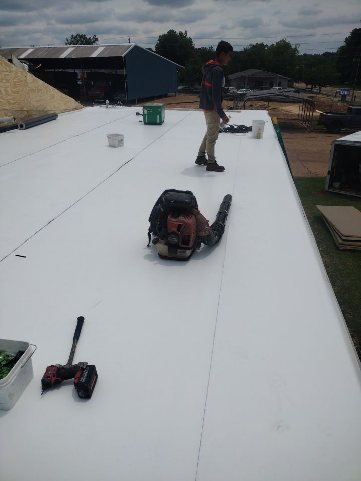 Office Building in Magnolia by Hostetler Roofing