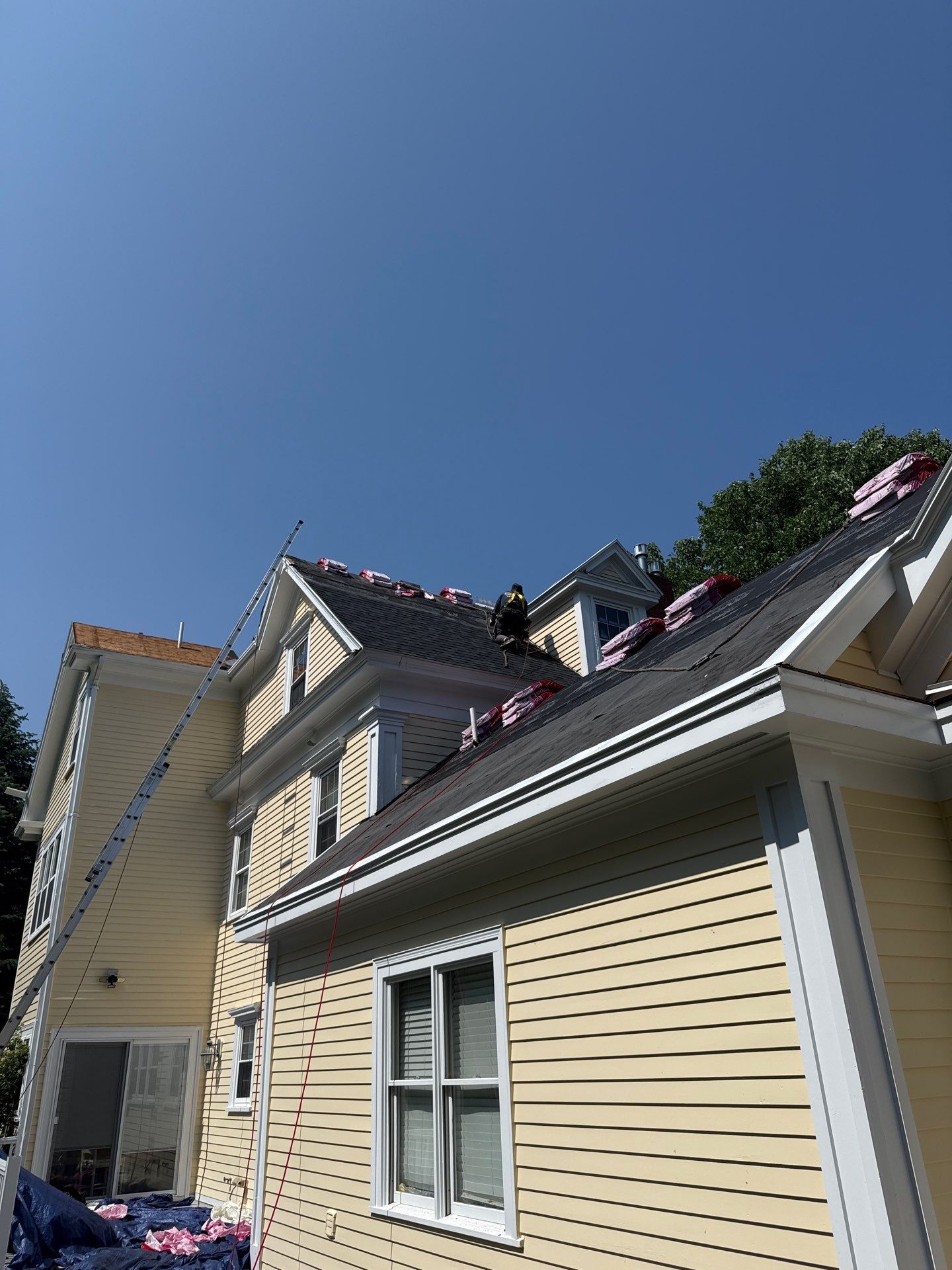 Full Roof Replacement & EPDM Restoration – North Andover, MA by Mighty Dog Roofing of Greater Middlesex County