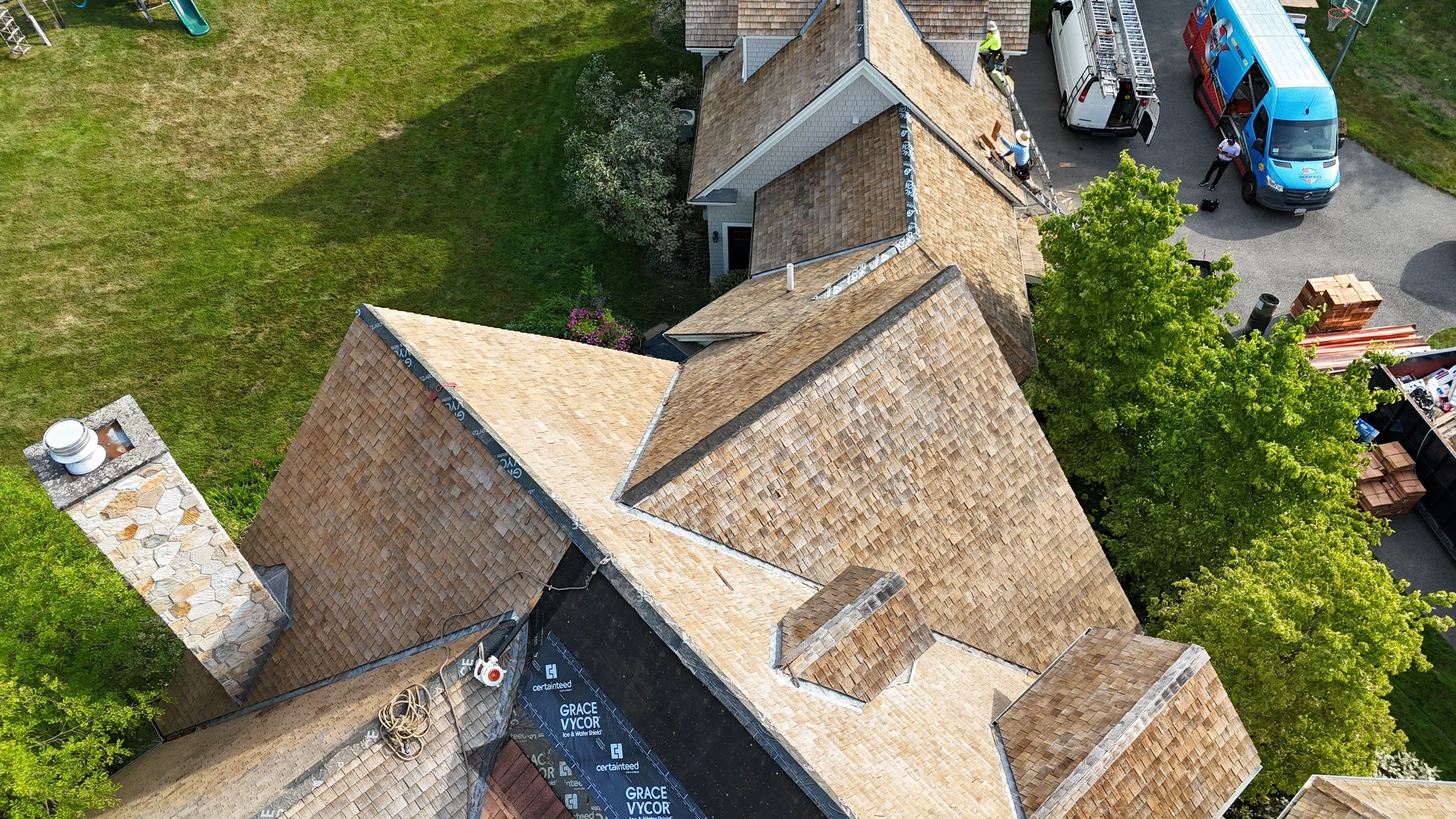 Cedar Shake Roof Restoration by Mighty Dog Roofing of Greater Middlesex County