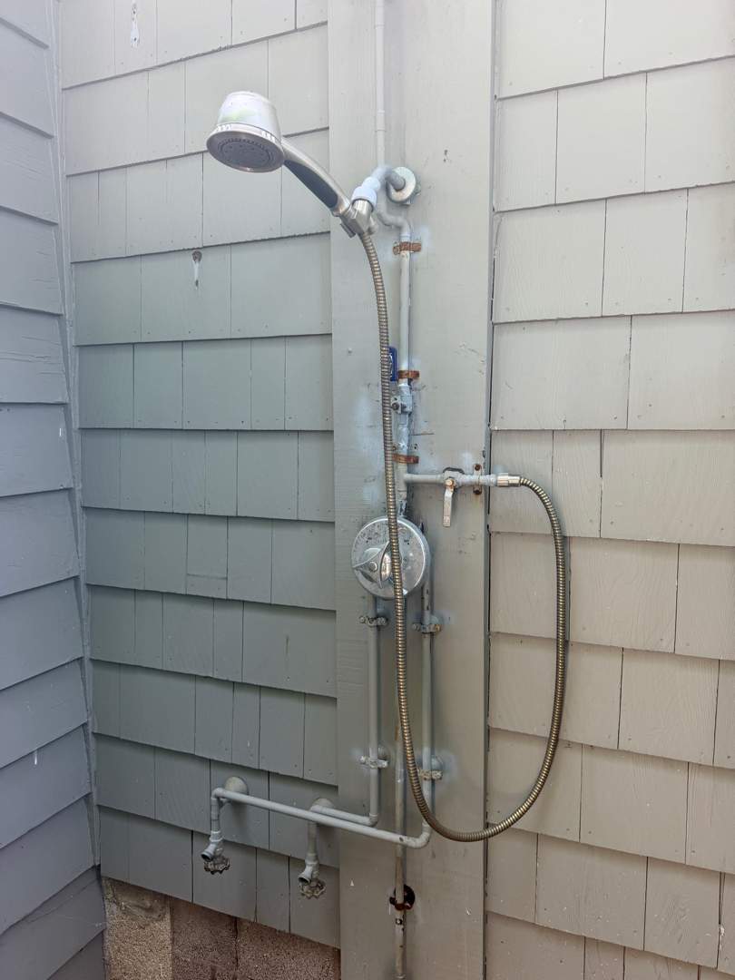 Outdoor Shower Repair and Steam Line Cap — Marblehead MA by FAGONE MECHANICAL