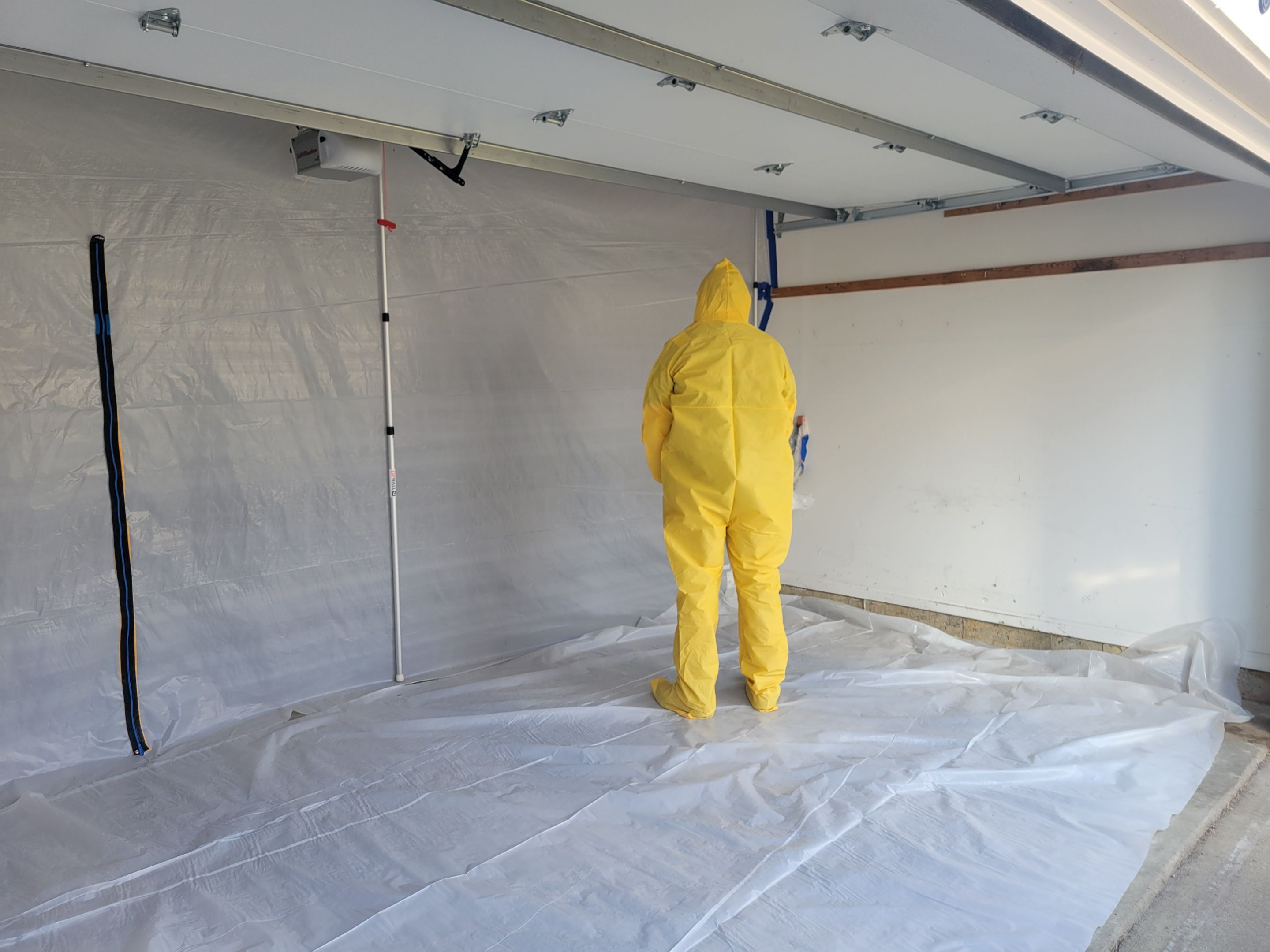 Garage Ceiling Water Damage/Mold Remediation by Chicagoland Water Medics