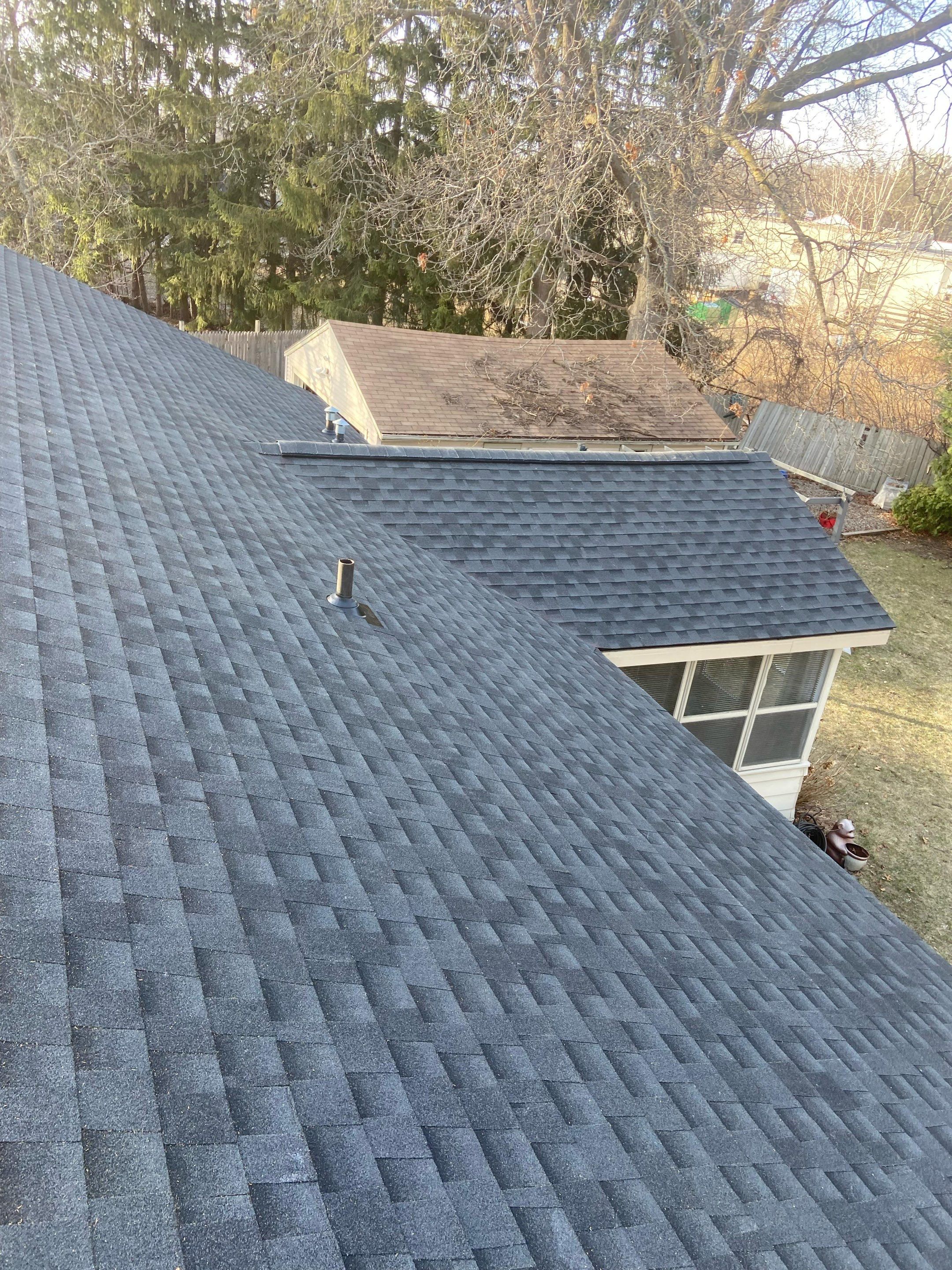 Residential Roofing Installation using GAF TIMBERLINE HDZ Charcoal by Avalon Roofing and Exteriors