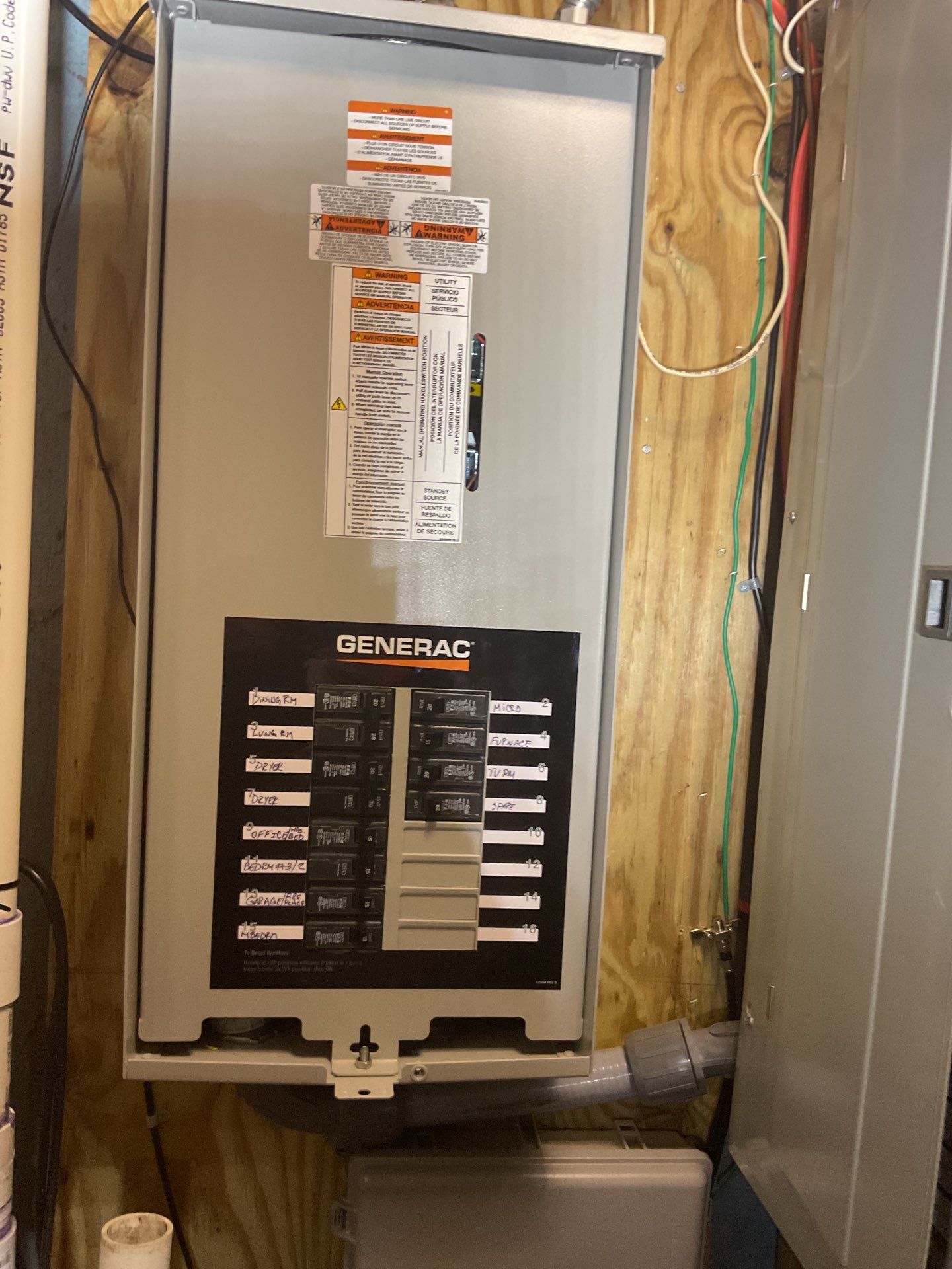 ZAM Upgrades Electrical Service with New Panel & ATS by ZAM Electric