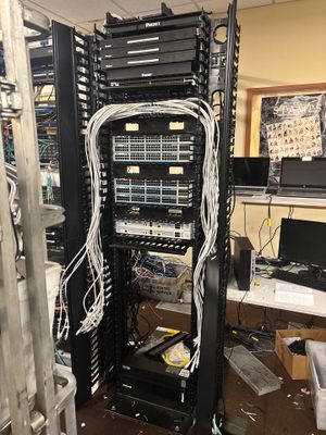 Structured cabling installation by CimaSolutions