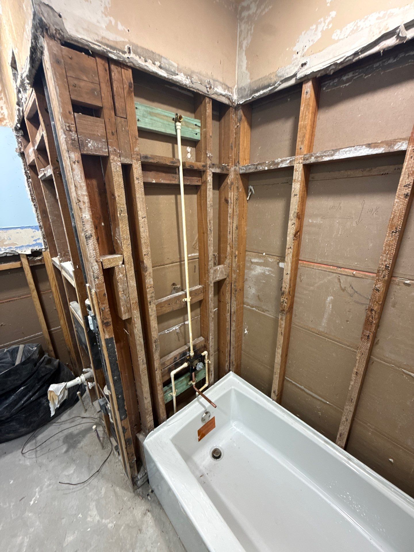 Residential Bathroom Plumbing Rough-In and Tub Installation in Tampa by All Hours Plumber