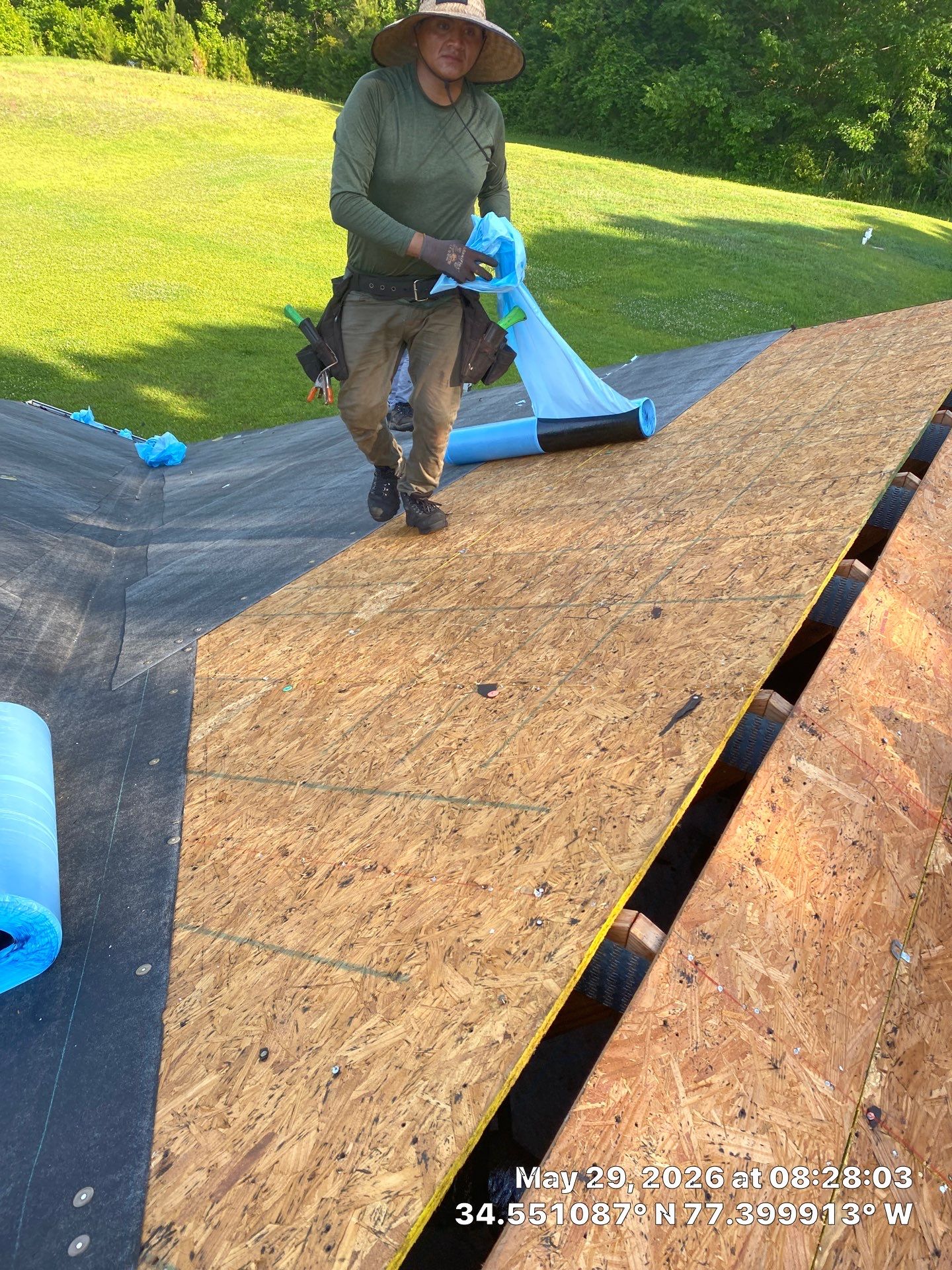 Fortified Roof Replacement in Sneads Ferry, NC using Certainteed Landmark Max Def Charcoal Black by RGR Construction and Roofing, LLC